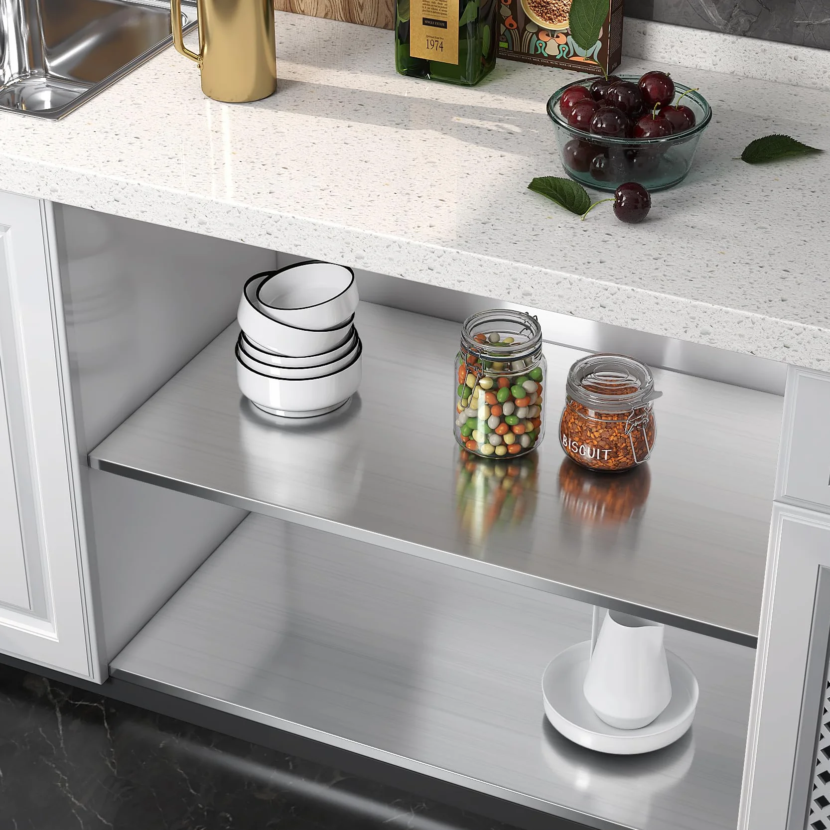 Livelynine Vinilos Acero Inoxidable Neveras Cocina Frigorifico Lavavajillas Protector Pared Antisalpicaduras 40CMX2M