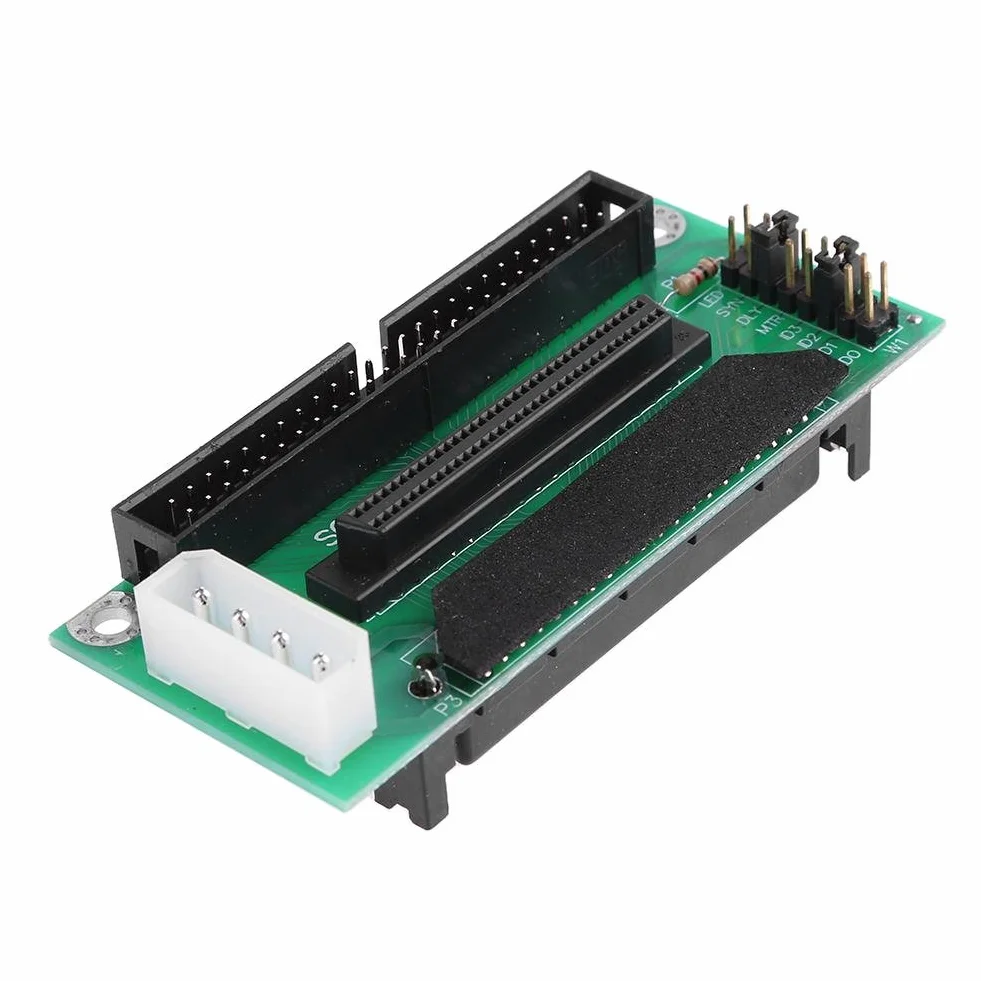 fengfeng SCSI SCA 80Pin a 68Pin a 50Pin IDE Adaptador de Disco Duro Convertidor Tarjeta de Tarjeta