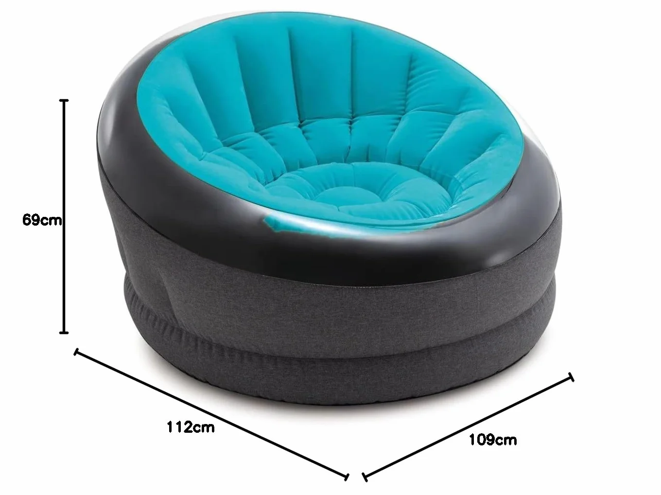 Intex Sillón hinchable Empire 112 x 109 x 69 cm multicolor