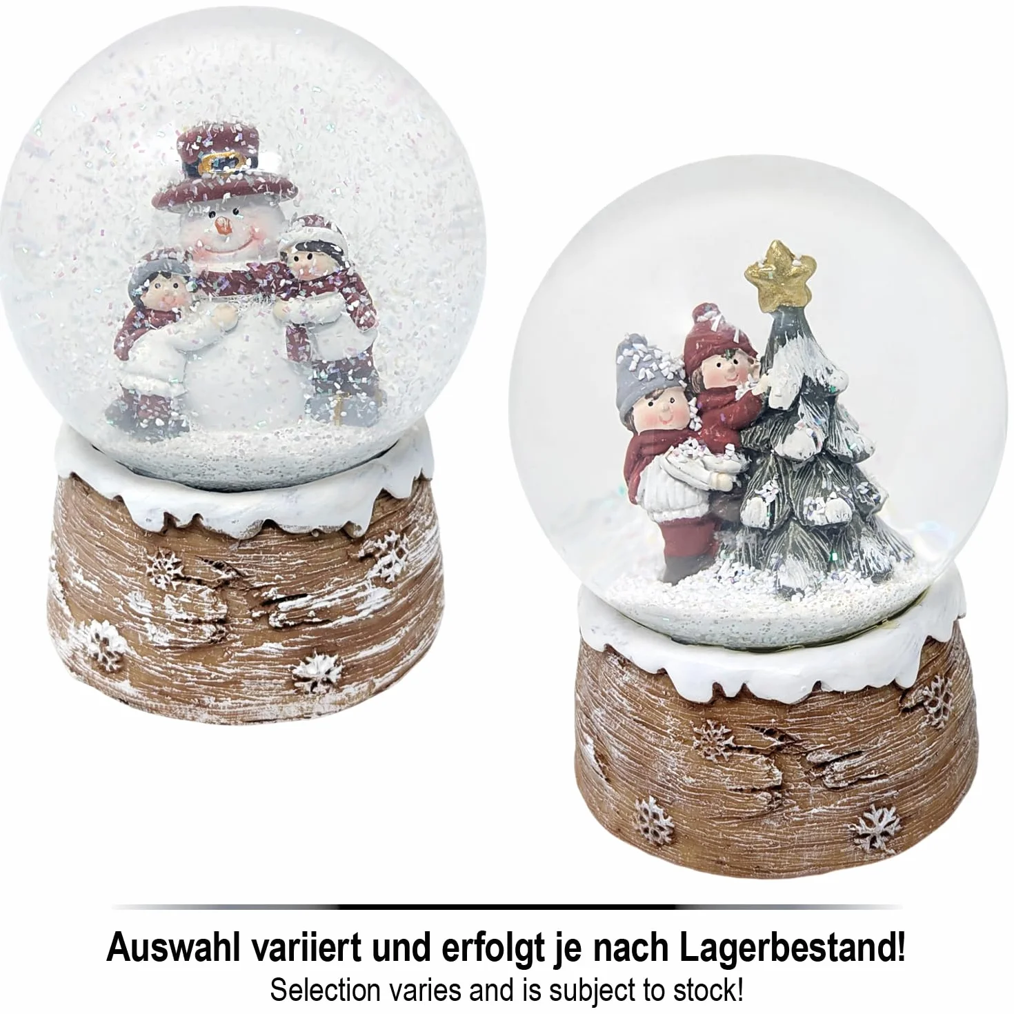 COM-FOUR® Bola de Nieve navideña decoración Festiva Nevada Brillante