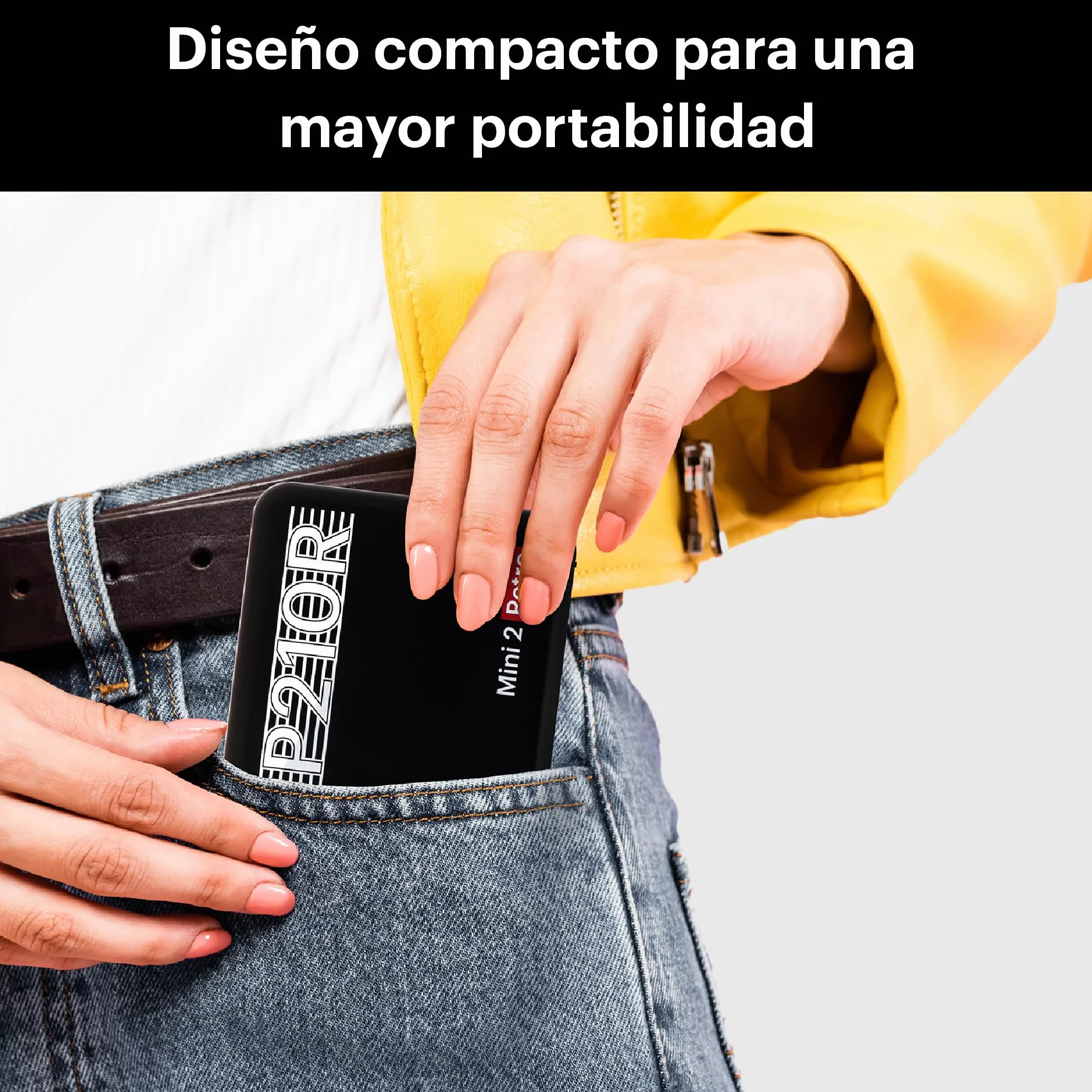 KODAK Mini 2 Retro 4Pass Impresora de Fotos Portátil (5,3x8,6cm) + Pack de Regalo con 68 Hojas (8 Hojas Iniciales + 60 Hojas) - Amarillo