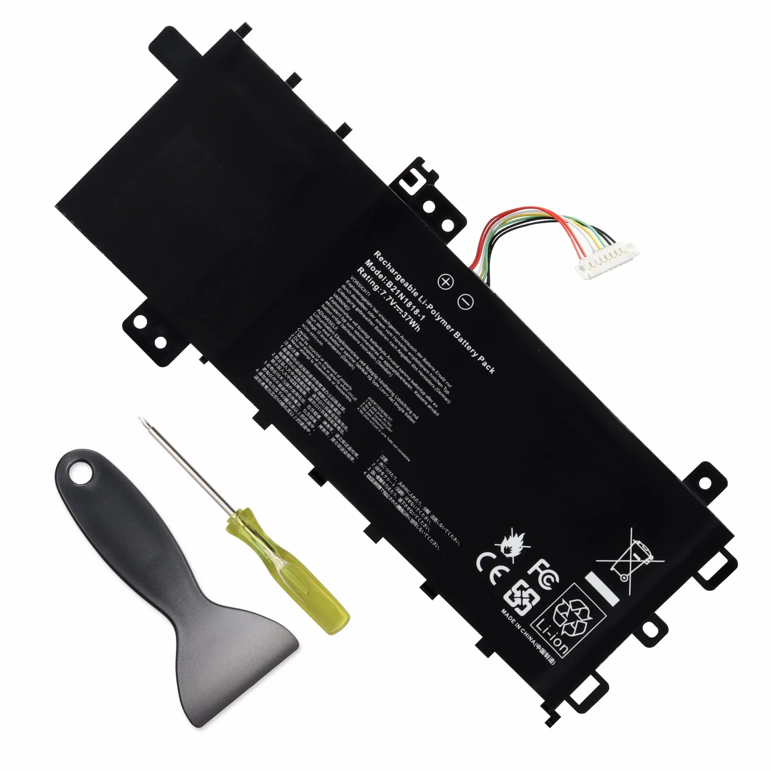 C21N1818-1 B21N1818-1 Batería para ASUS VivoBook 15 F512FA F512DA F512JA X512D X512DA X512J X512JA F512FB F512FJ F512FL F512UA X512FA X512FB X512FJ X512FL X512JP 2ICP7/54/83 [7.7 V/37 WH]