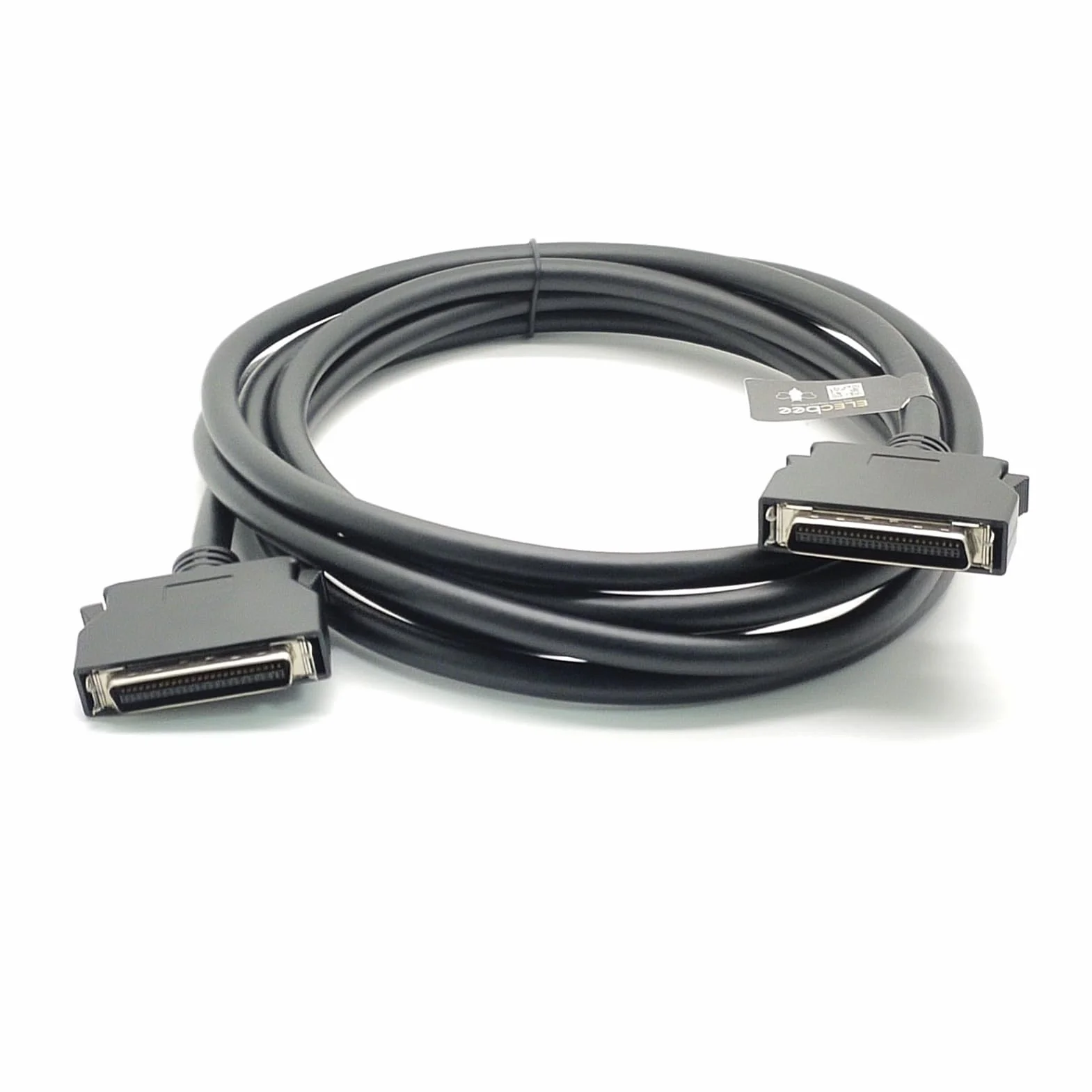 Elecbee SCSI MDR 50 pines macho a macho conector recto tipo clic con cable 2,5 m