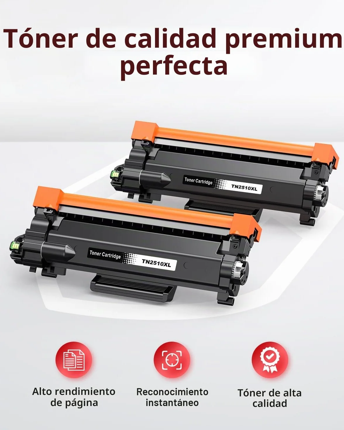 TN2510XL TN-2510XL MFC-L2835DW Tóner Compatible con Brother TN 2510XL TN2510 para HL-L2400DW HL-L2400DWE MFC-L2800DW DCP-L2620DW MFC-L2860DWE DCP-L2627DW con Chip (2 Negro) | Compatible con HL-L2400DW HL-L2400DWE MFC-L2800DW DCP-L2620DW MFC-L2860DWE DCP-L