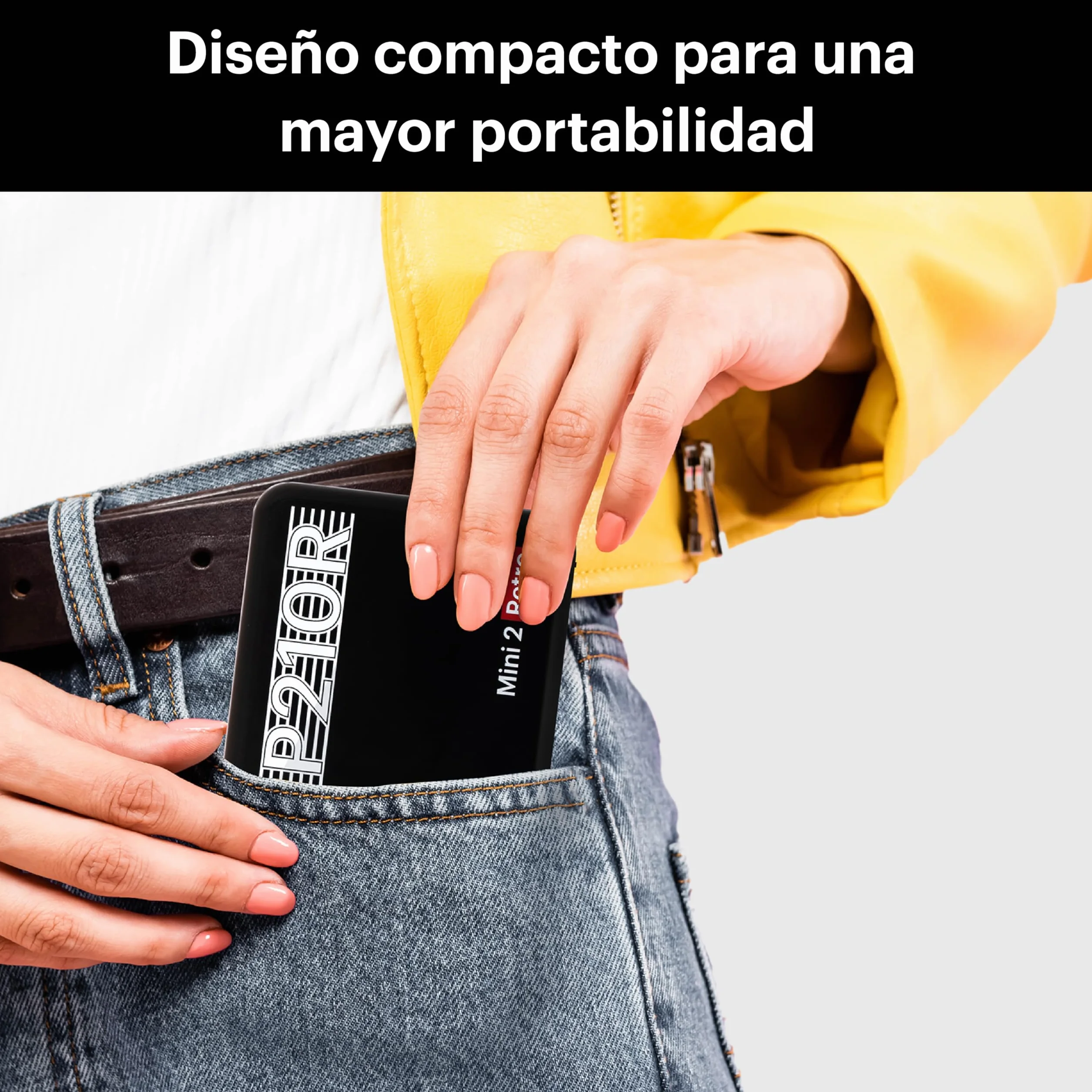 Kodak Mini 2 Retro 4Pass, Impresora Fotográfica + 8 Hojas, Fotos Instantáneas Tamaño 5,3x8,6cm, Conexión Inalámbrica Bluetooth - Amarillo