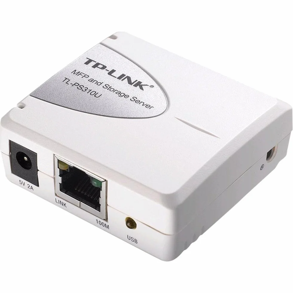 TP-Link TL-PS310U - Servidor de impresión MFP y Almacenamiento USB 2.0 Individual (hub USB de extensión de 4 Puertos, soporta Post, actualizaciones de Firmware)