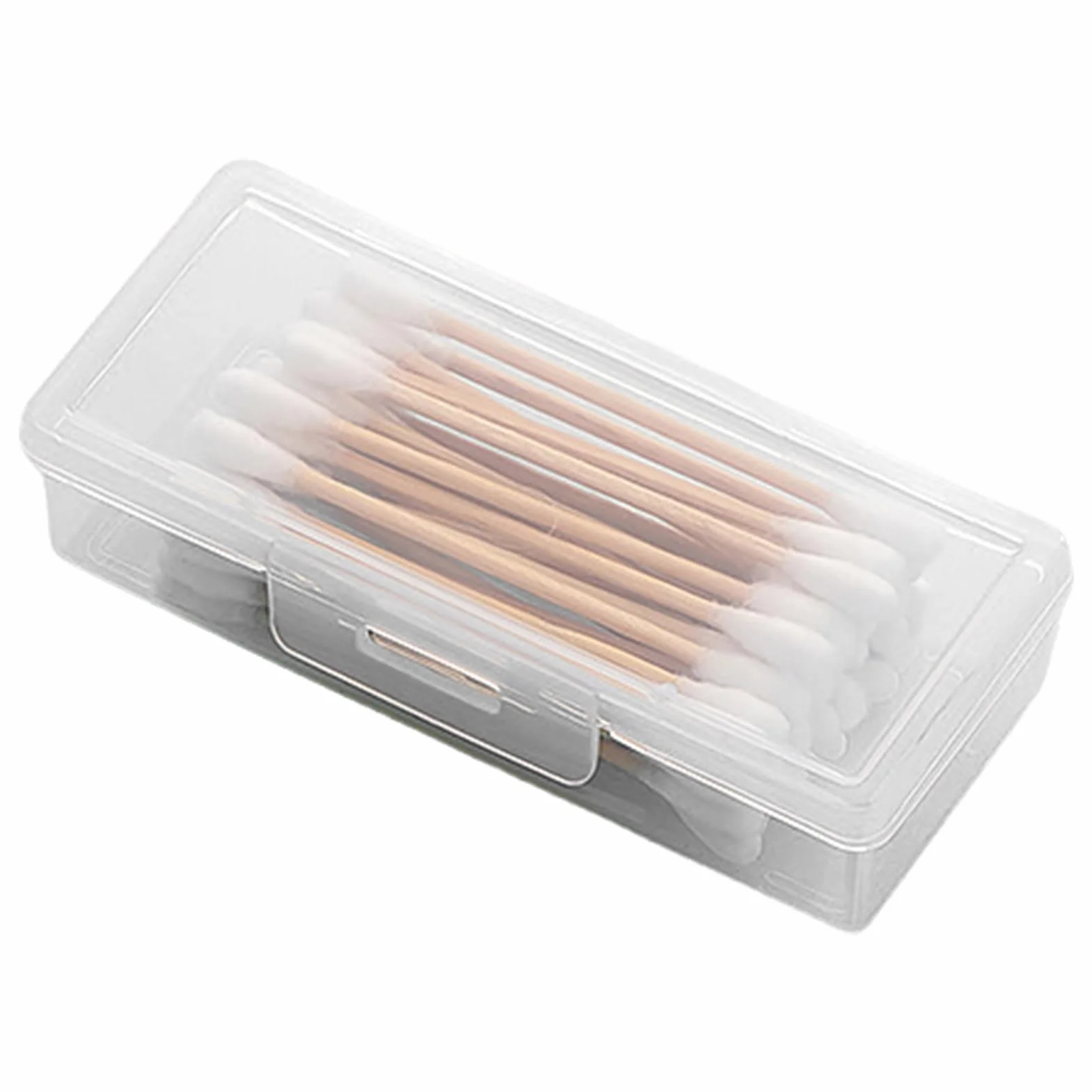 Dispensador de bolas de algodón, recipiente para bolas de algodón | Caja porta algodón Fioc de viaje | Porta algodón Fioc de viaje portátil, recipientes transparentes para objetos pequeños