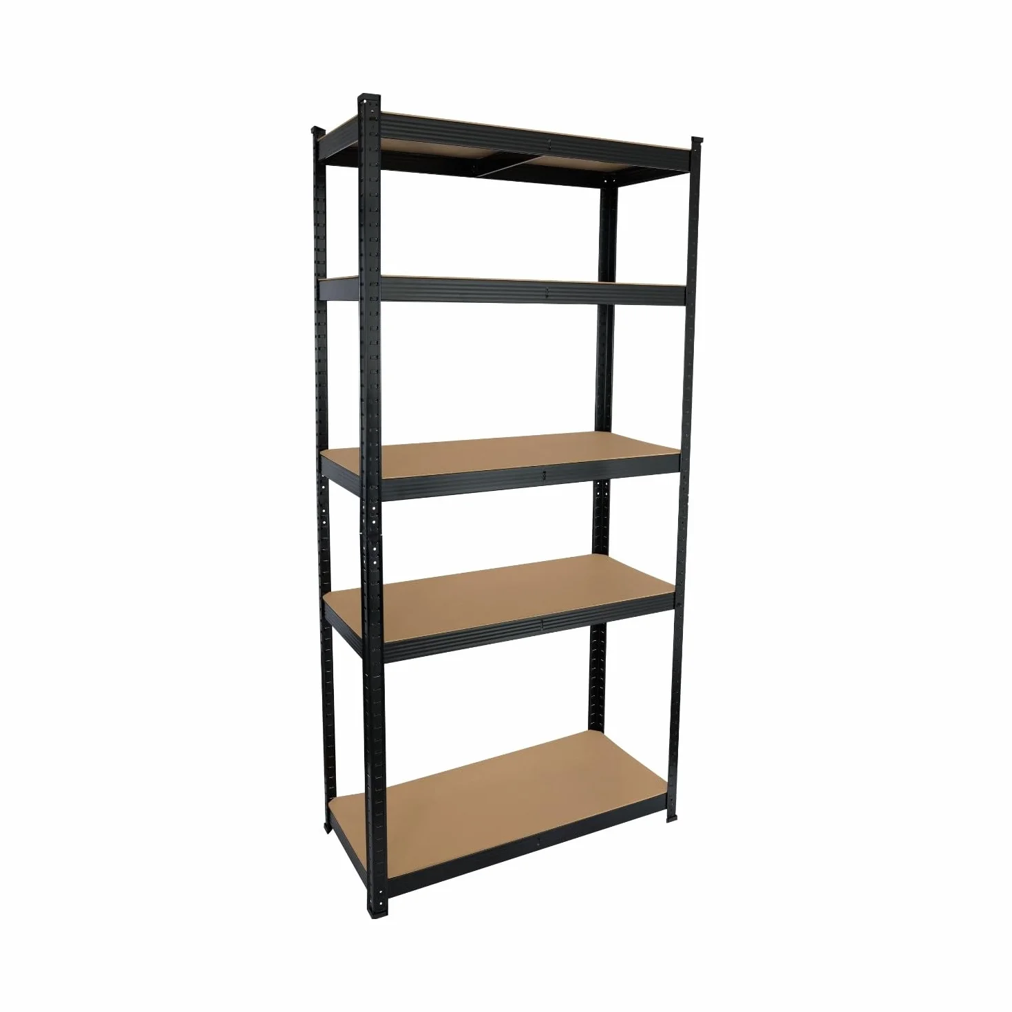 Estantería Modular Almacenaje Acero MDF Antihumedad 5 Baldas Ajustables Carga Máxima 875Kg 90x40x180cm