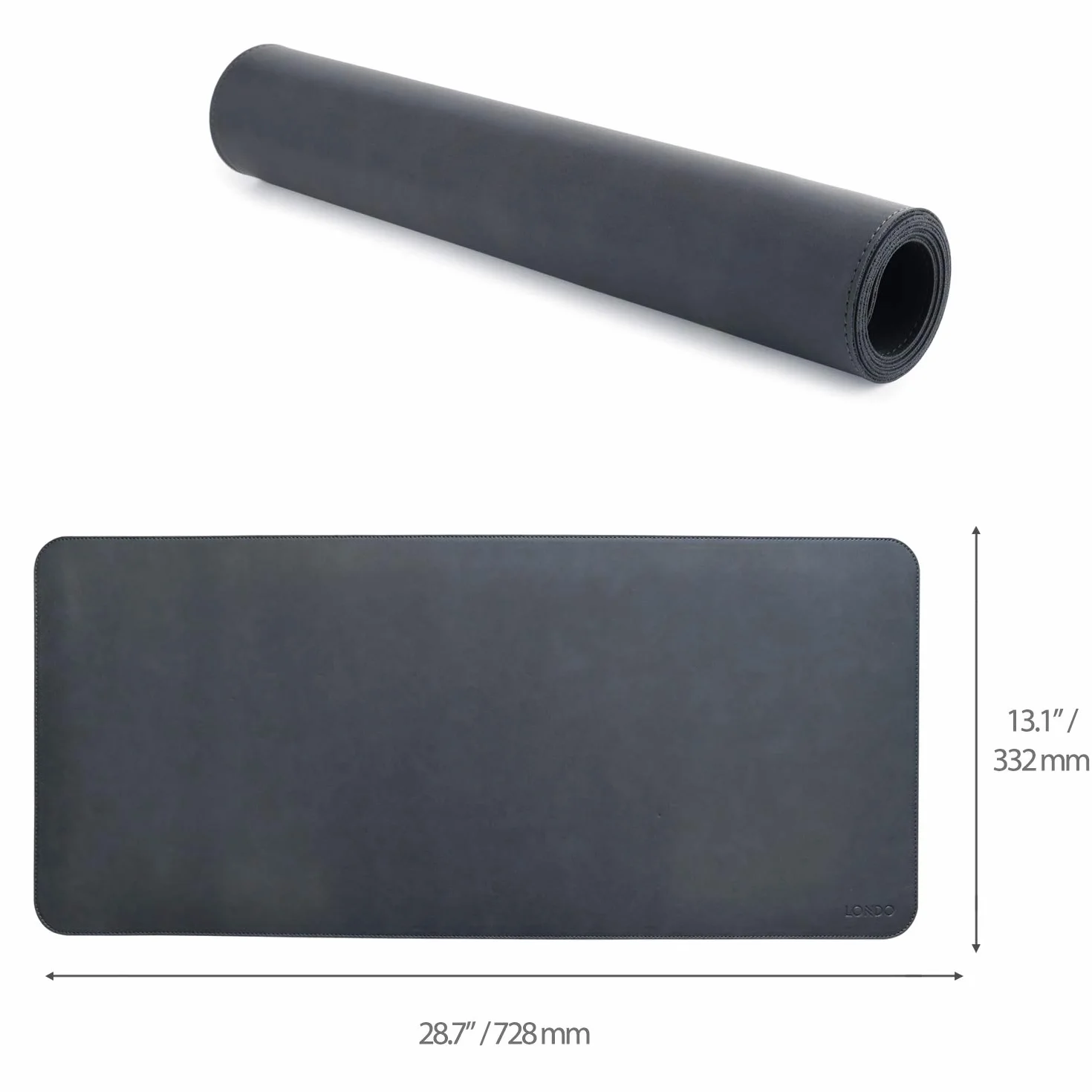 Londo Alfombrilla de Ratón de Cuero Extendido – Alfombrilla Grande para Oficina y Juegos,Superficie Suave para Escribir, Base Antideslizante, Accesorio Duradero y Elegante para el Espacio de Trabajo