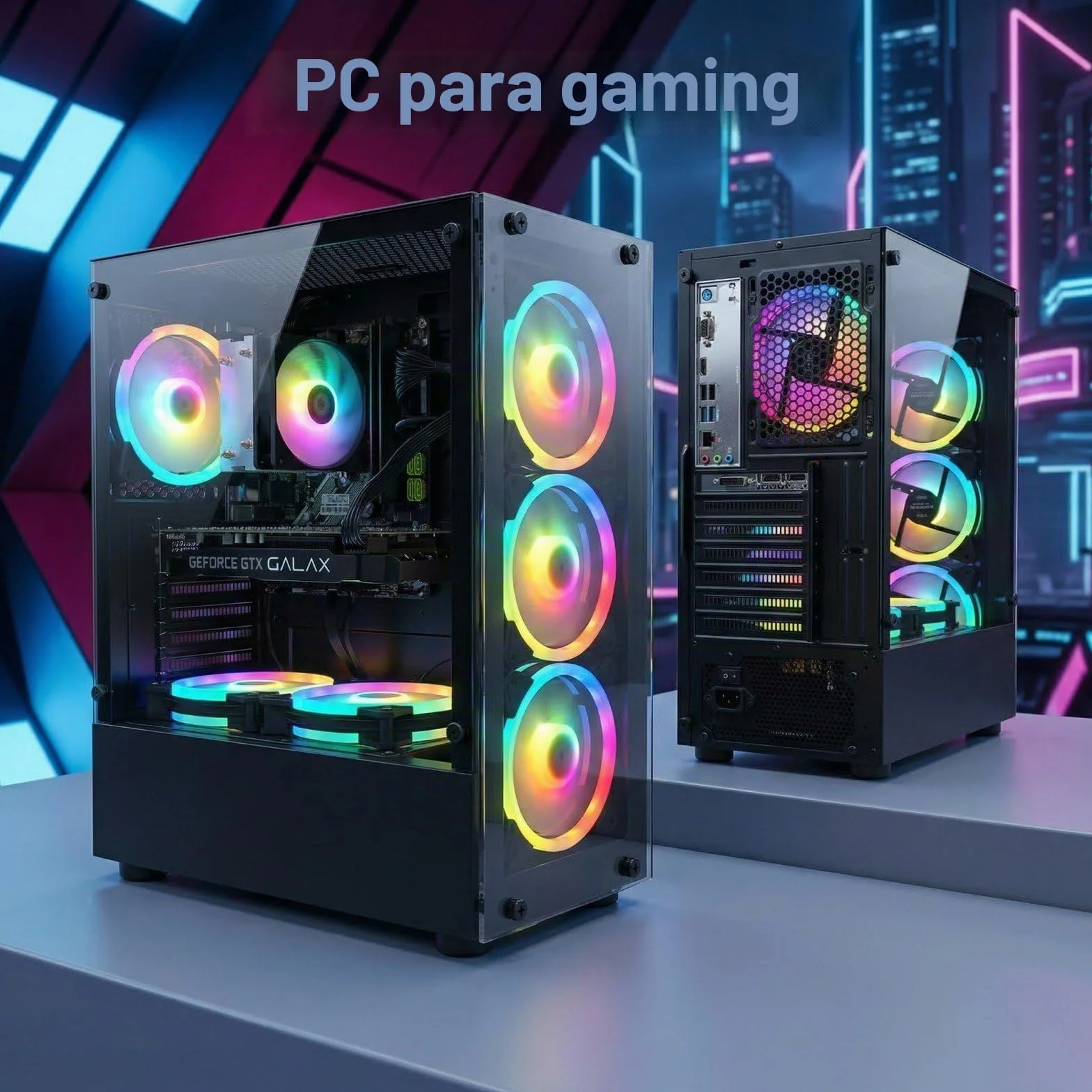 STGsivir PC Gaming, Ordenador de Sobremesa Gaming, Core i7 hasta 3.9GHz, Geforce GTX 1660 Super 6GB GDDR6, 16GB RAM,512GB SSD,WiFi 6,BT5.0,RGB Ventiladores x6,Windows11 Pro