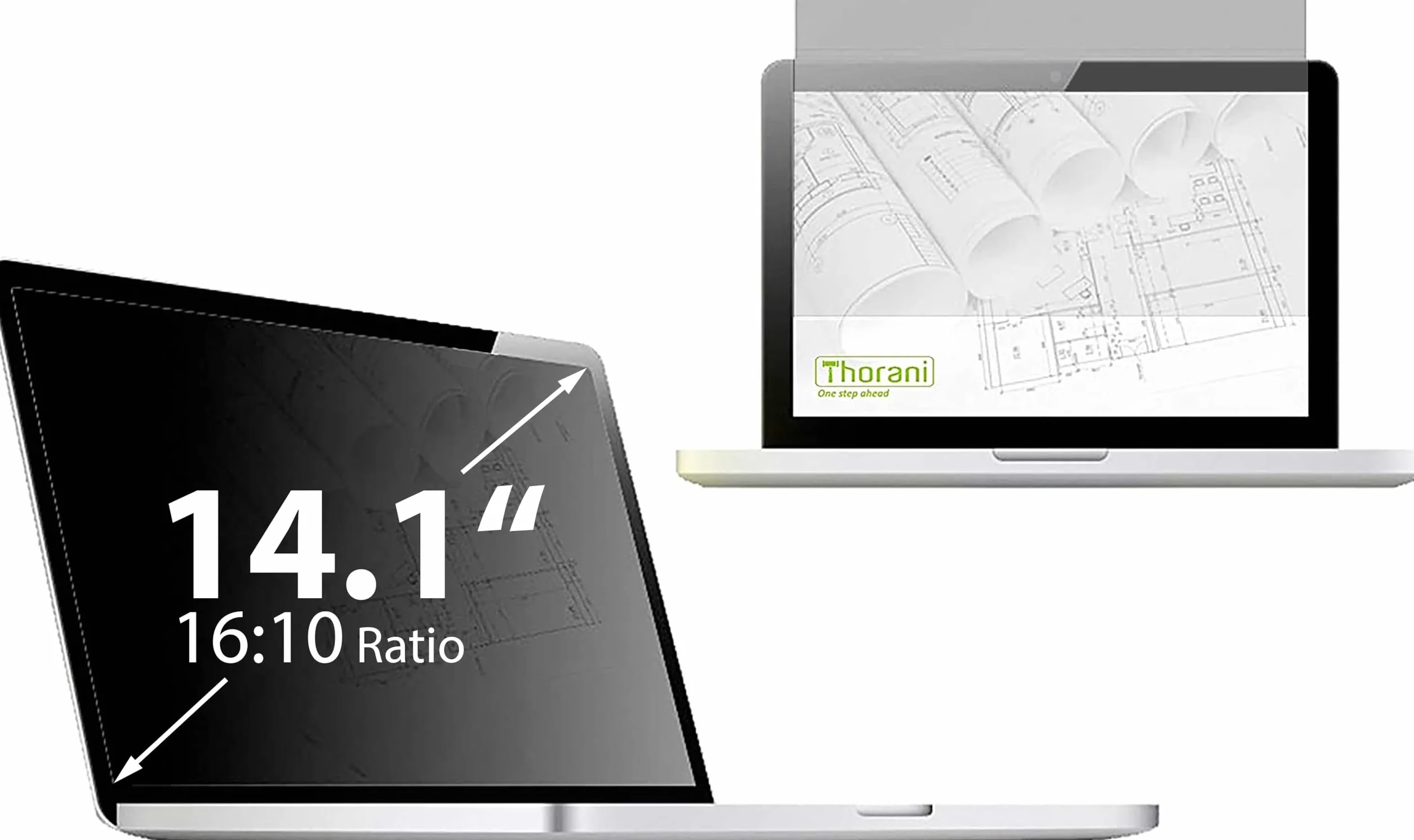 “Thorani "La película de privacidad premium protege su pantalla panorámica de 14,1" pulgadas 16:10