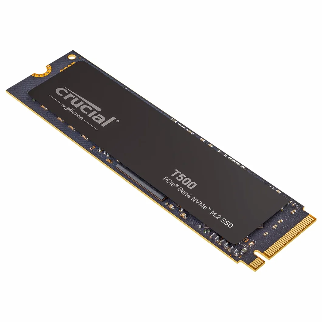 Crucial T500 SSD 1TB PCIe Gen4 NVMe M.2, hasta 7300 MB/s, TLC NAND, Compatible con Ordenador Portátil y de Sobremesa, Disco Duro Interno, Microsoft DirectStorage - CT1000T500SSD8