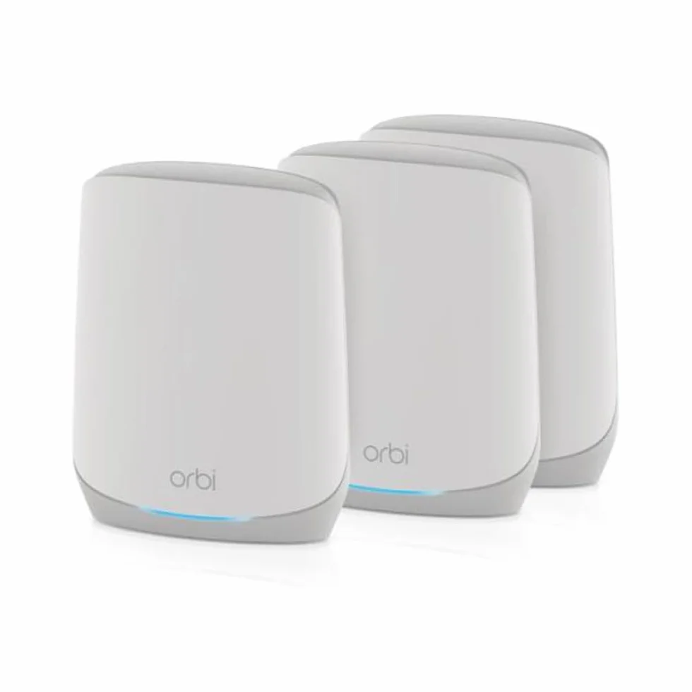 NETGEAR Orbi Sistema de Red de Malla WiFi 6 (RBK763S) – Router & 2 Extensor Satélites, características Seguridad, hasta 5,4 Gbps, Cubre 525 m², 75 Dispositivos, Armor Gratuita