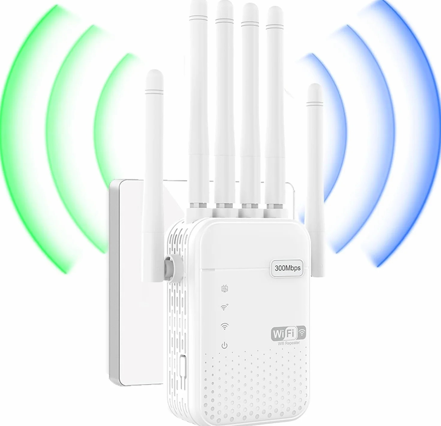 2026 Nuevo Repetidor WiFi 6 Potente Amplificador WiFi,Amplificador señal WiFi,Repetidor WiFi Largo Alcance,6 Antenas,2 Puertos LAN,Cobertura de hasta 11800Sq.para Oficinas Y hogares,Fácil Instalación