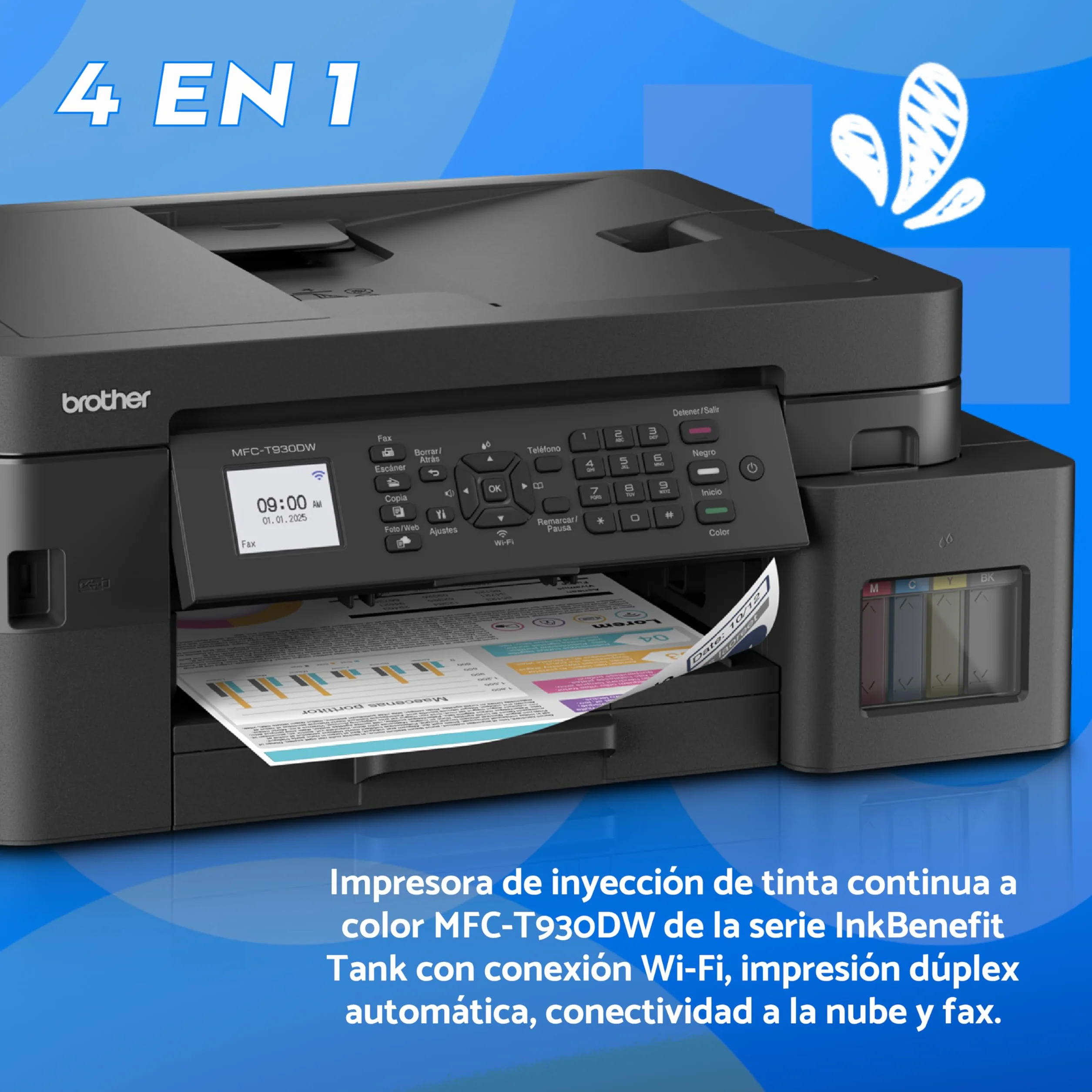 Brother Multifuncional InkBenefit Tank MFC-T930DW