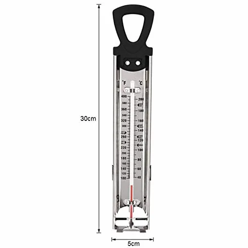 Termómetro de cocina de acero inoxidable para azúcar y temperatura hogar