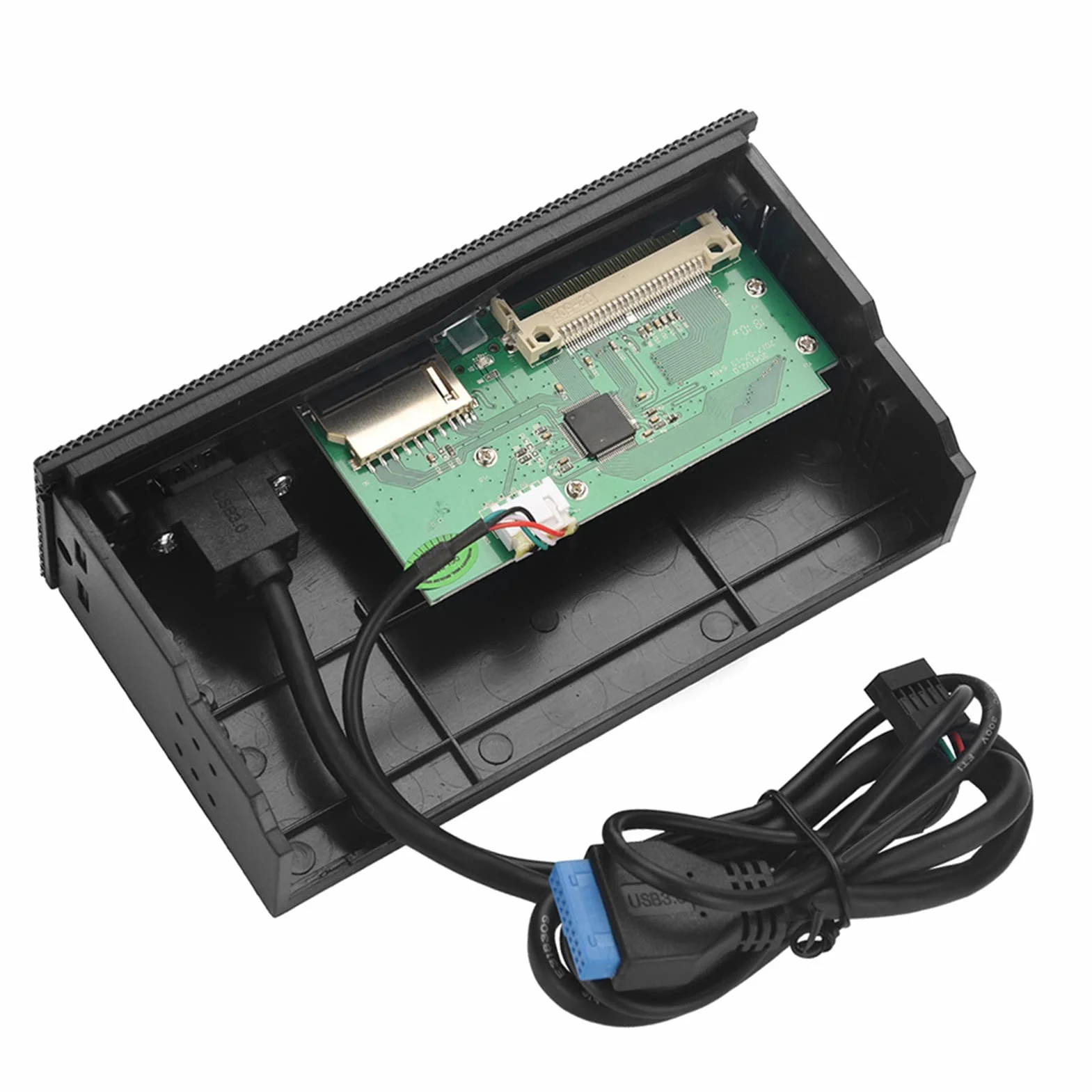 KIMISS Lector de Tarjetas Interno para PC, Panel Frontal con Puerto USB 3.0, Compatible con M2/SD/MS/XD/CF/TF, conexión rápida y versátil
