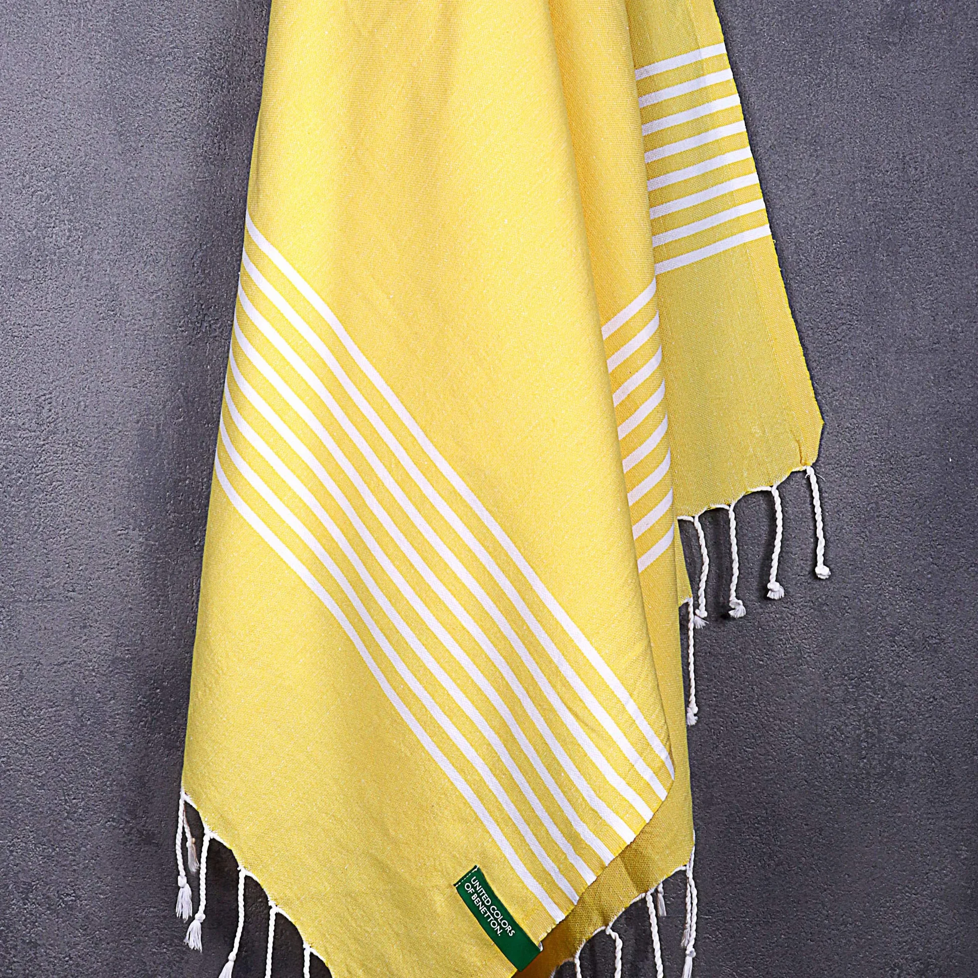 UNITED COLORS OF BENETTON Hamman 80x165cm 100% algodón amarillo