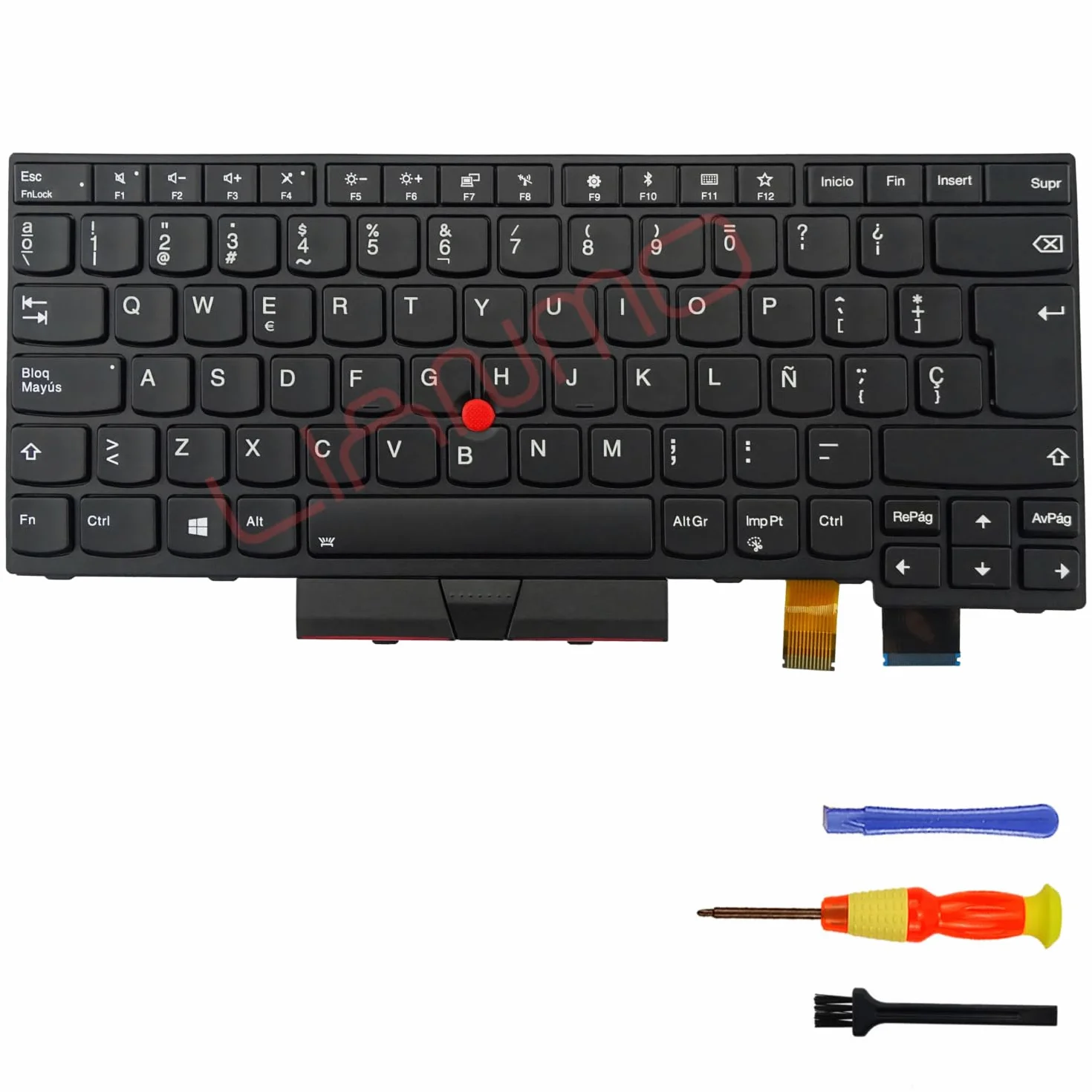 Teclado retroiluminado Compatible con Lenovo ThinkPad T470 T480 A475 A485 (Español)
