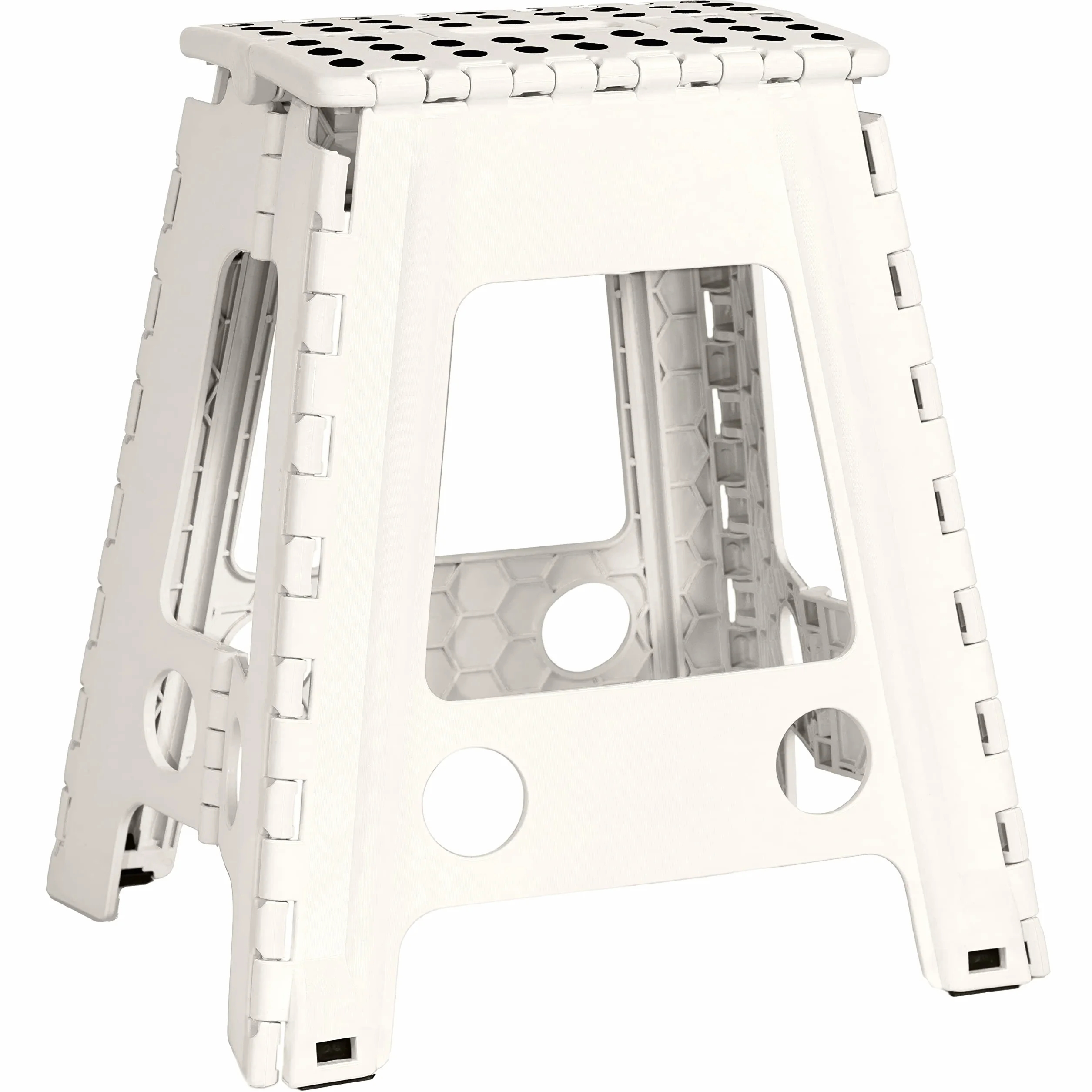 JEVX Taburete Plegable Cocina 45cm, Banco Plegable Alto, Banqueta Baño, Escalera Cocina Pequeña