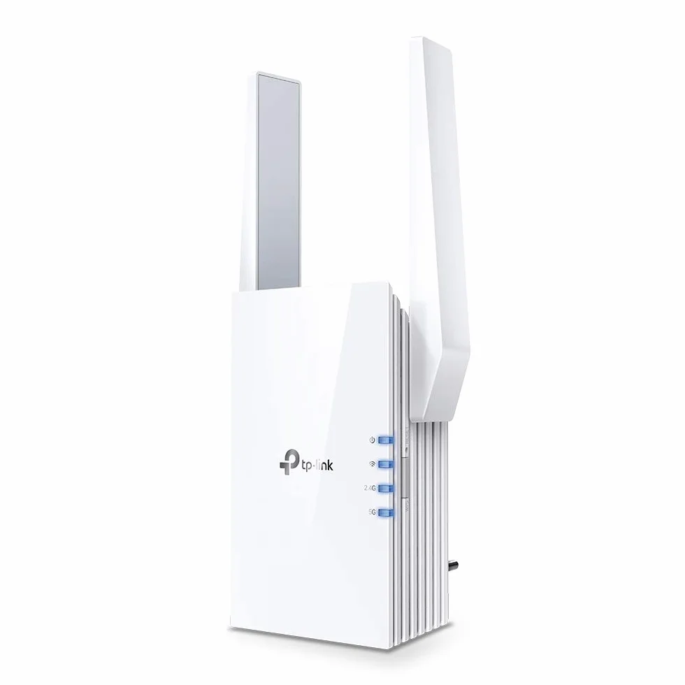 TP-Link RE605X AX1800 Wi-Fi 6 Range Extender, Blanco y Negro