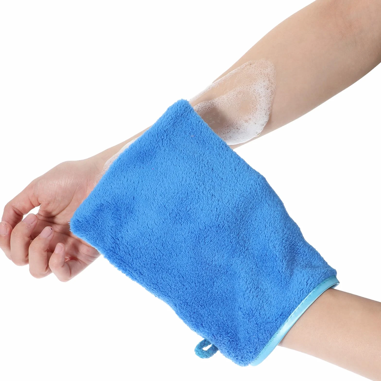 TIESOME 5 paños de microfibra 15x20 cm de franela absorción de agua para baño desmaquillante