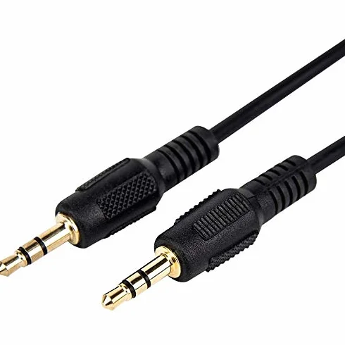 Rocstor - Cable de audio estéreo de 3,5 mm para smartphone, color negro