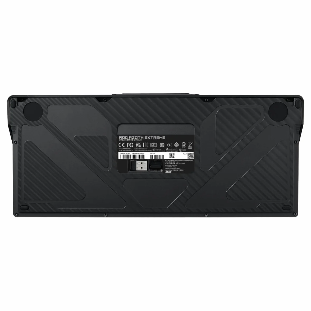 ASUS ROG Azoth Extreme 75% Teclado para Juegos (disposición QWERTZ, interruptores mecánicos ROG NX, Pantalla táctil OLED, Triple botón de Control, inalámbrico a través de Bluetooth, 2.4 GHz RF