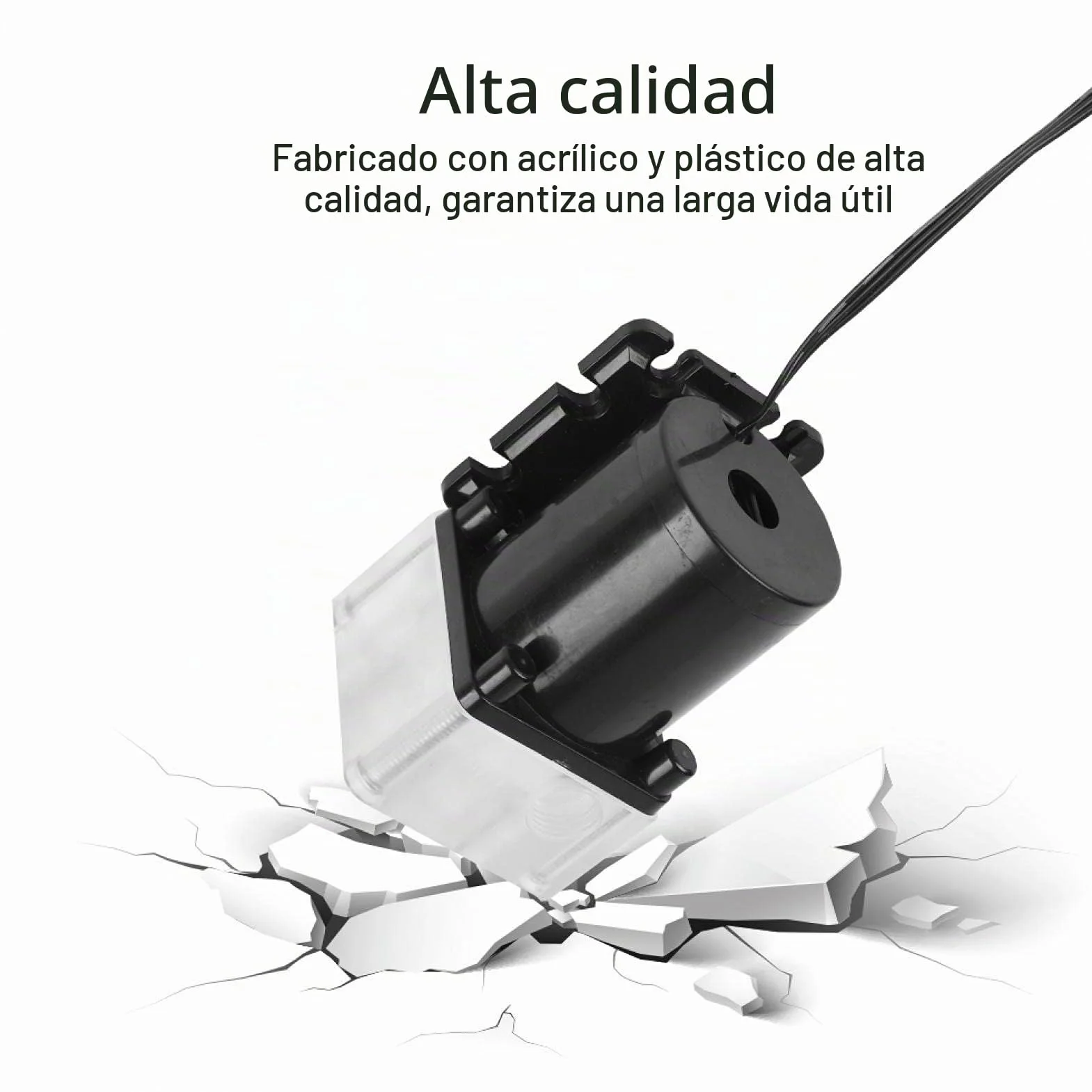 VBESTLIFE Golpe de Agua CPU silenciosa Computadora 10W de refrigeración por Agua Bomba G1/4 Rosca para PC 500L/H