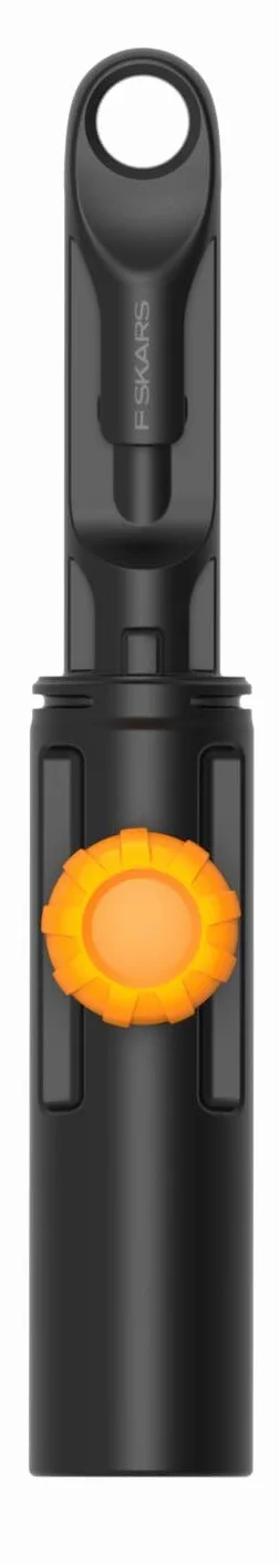 Fiskars OneClick Adaptador Universal, Conexión de Mangos OneClick con Cabezales de Herramientas de Otras Marcas, Amplia Compatibilidad, Negro y Naranja, 1080704