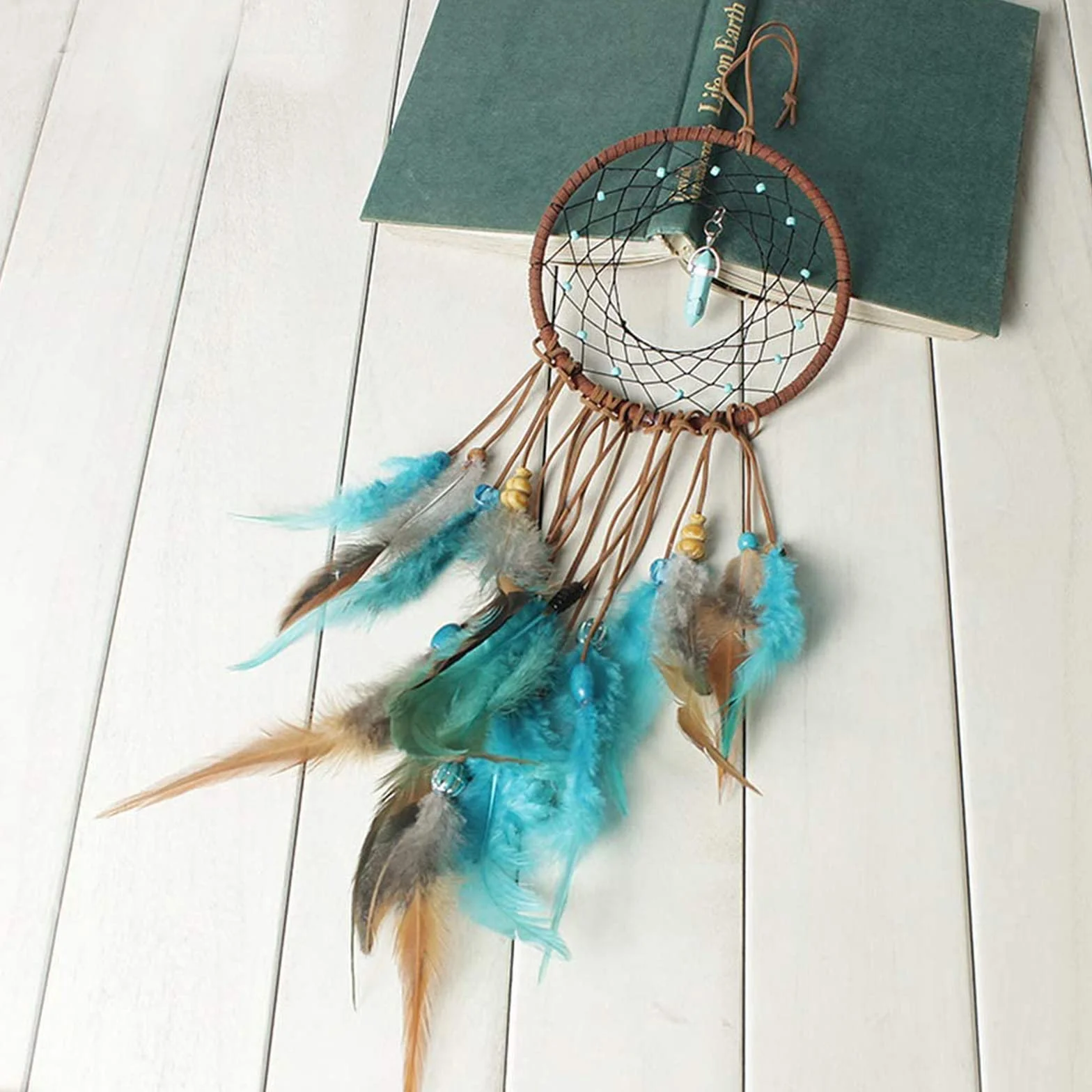 Atrapasueños con Plumas para Niños Decoración Habitación Familiar