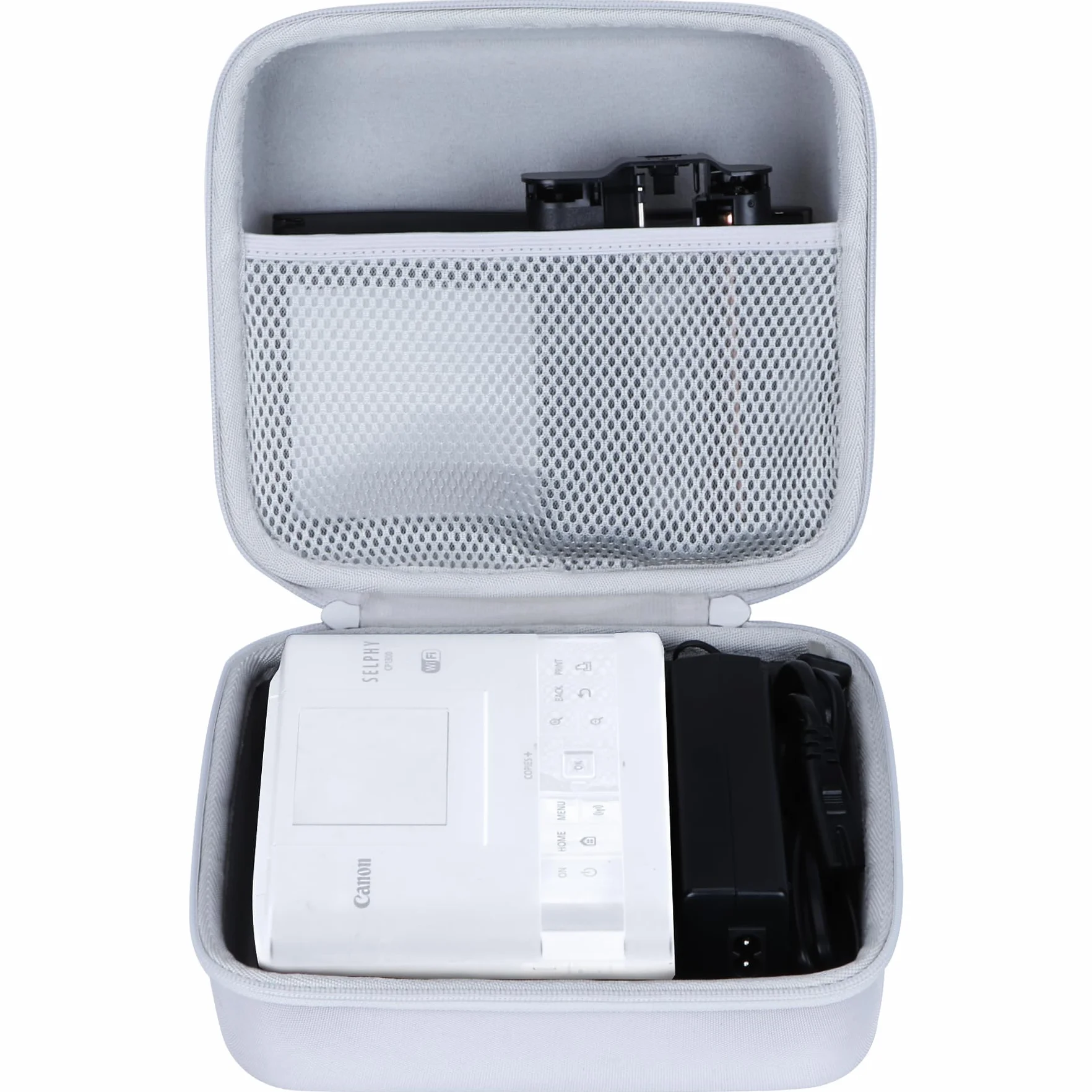 Lebakort Funda rígida Compatible con Impresora fotográfica compacta Canon SELPHY CP1500 CP1300 CP1200 (Blanquecina)