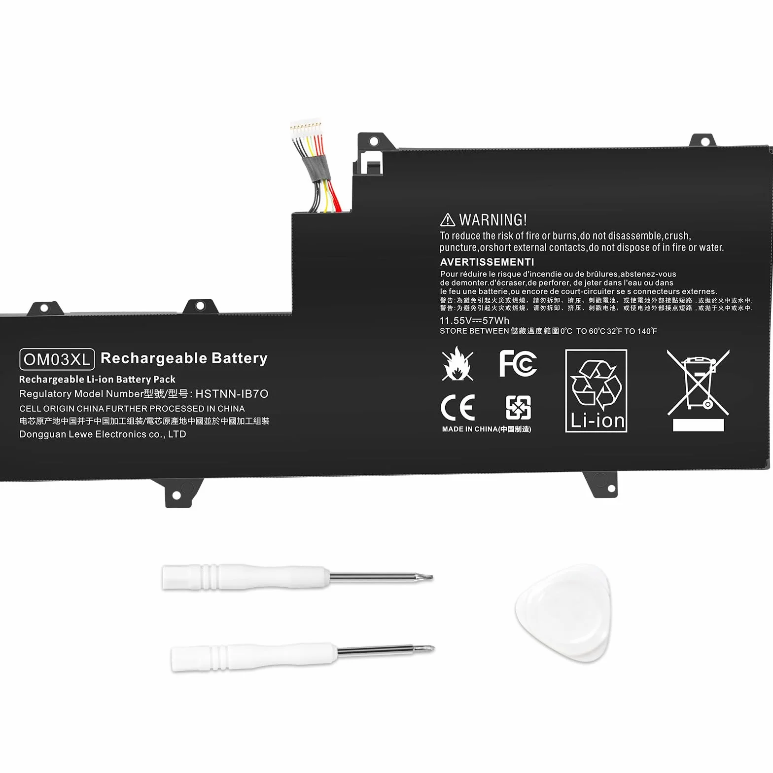 ASUNCELL 57Wh OM03XL Batteria del Computer Portatile per HP EliteBook x360 1030 G2 Series OM03XL OMO3XL OM03057XL 863167-1B1 863167-171 863280-855 HSN-I04C HSTNN-IB70 HSTNN-IB7O 11.5V