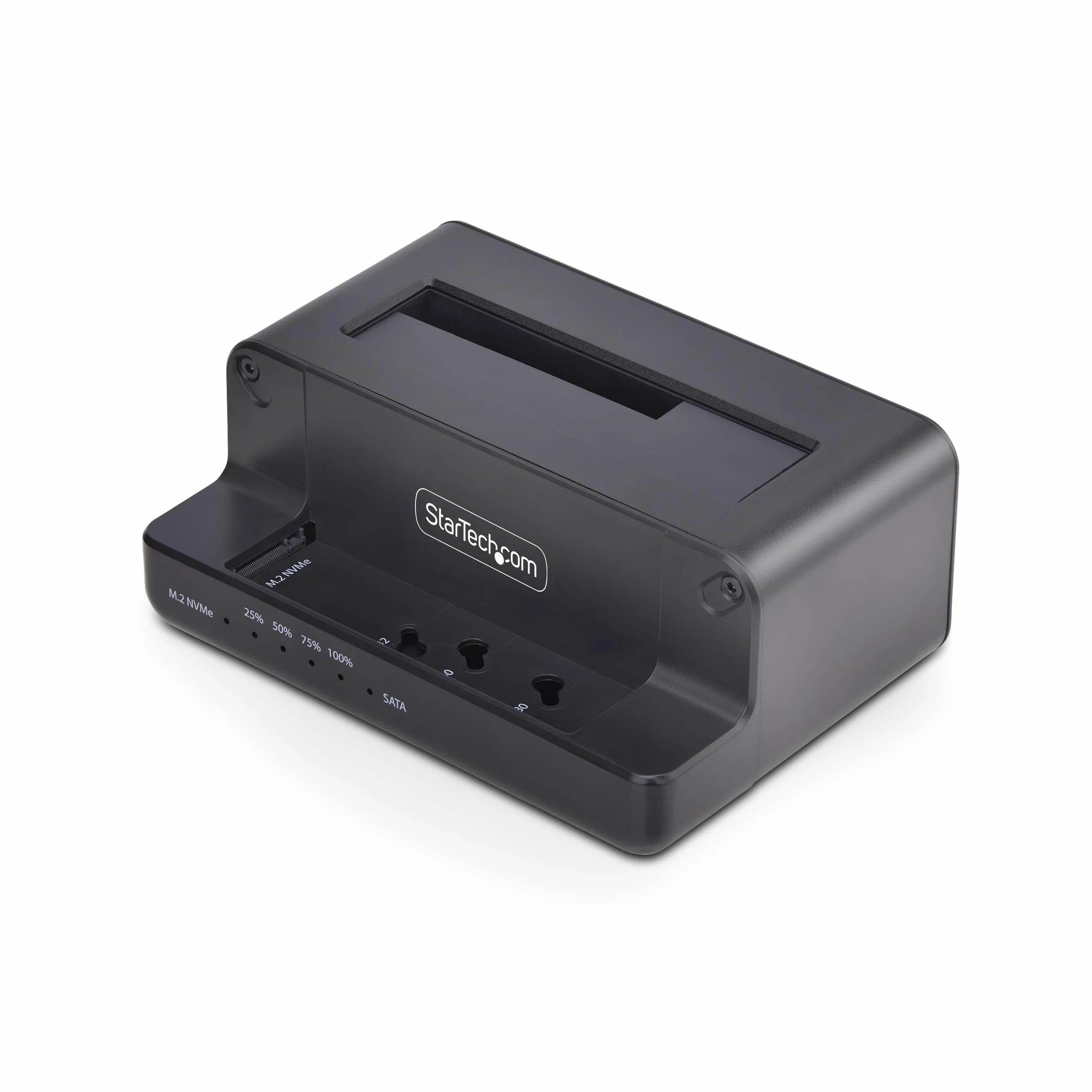 StarTech Dock Duplicador M.2 NVMe a SATA 2,5/3,5in, 27GB/min, USB 10Gbps | USB 3.2 10Gbps, PCIe Gen3x2, Unidad de estado solido