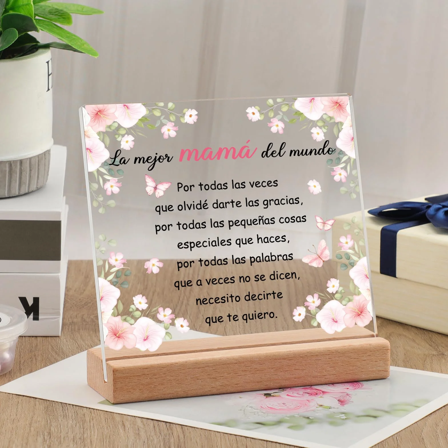 Regalo Madre, Placa Acrílica, Regalos Originales para Mama