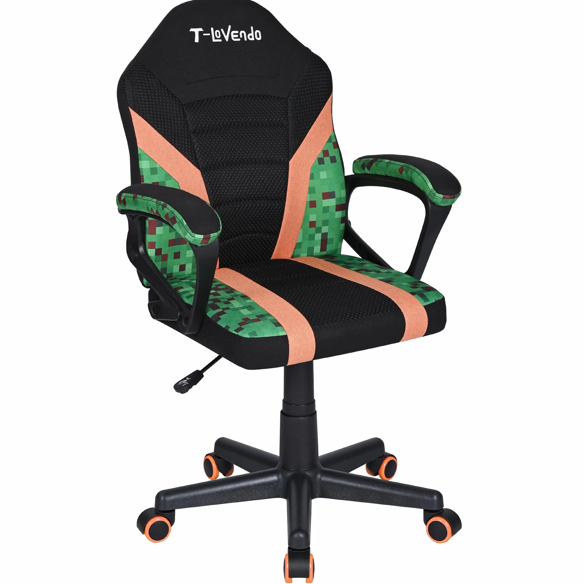 Silla Gaming Oficina Infantil de Tela giratoria ergonómica con Ruedas Brazos diseño Moderno sillón Gamer Ordenador