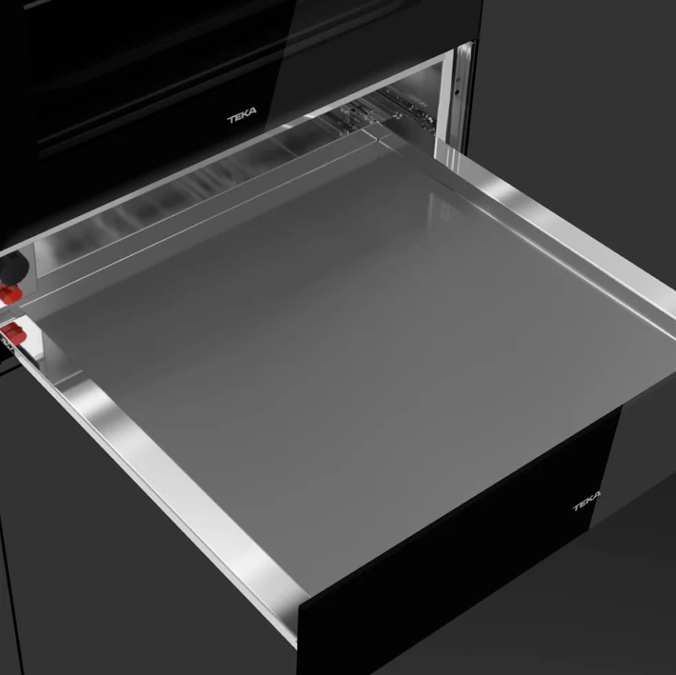TEKA CP 150 GS Calientaplatos con Termostato Regulable, Apertura Push-Pull, 6 Servicios