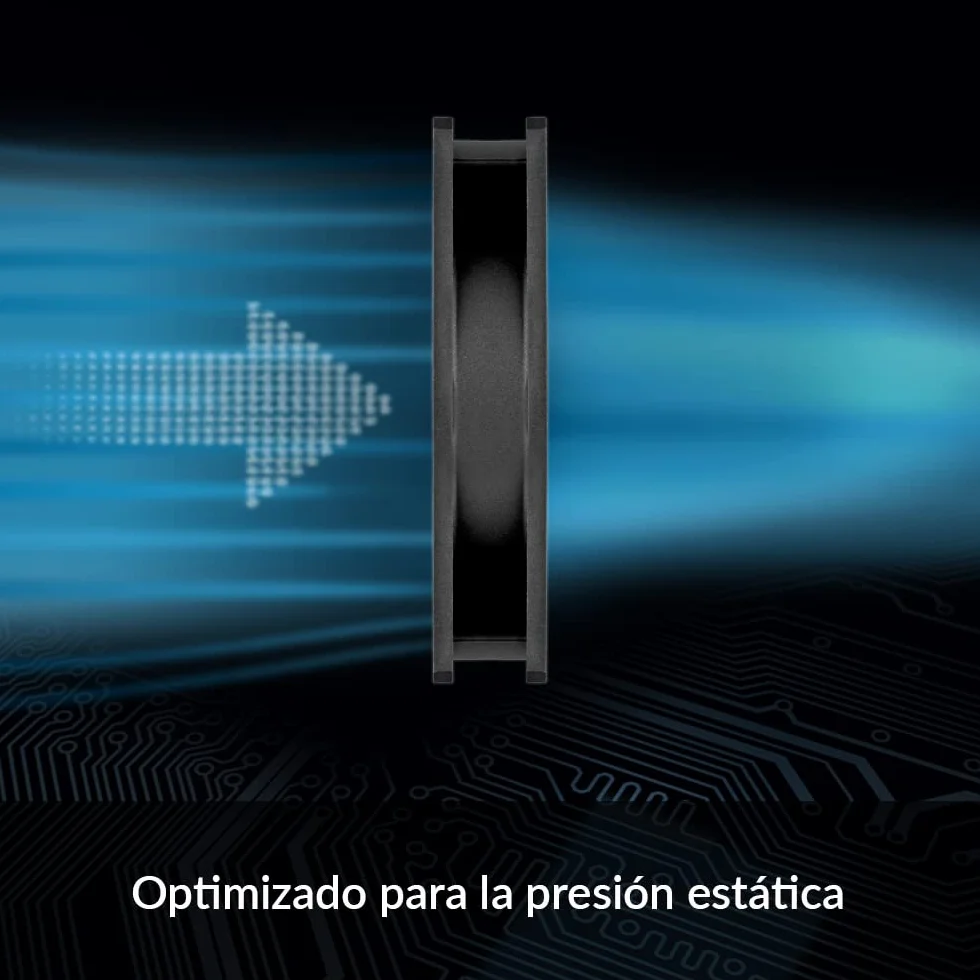 ARCTIC P12 (5 Piezas) - Ventilador PC 120mm, Fan 120mm, Ventilador de Caja, Optimizado para Presión, 1800 RPM - Negro