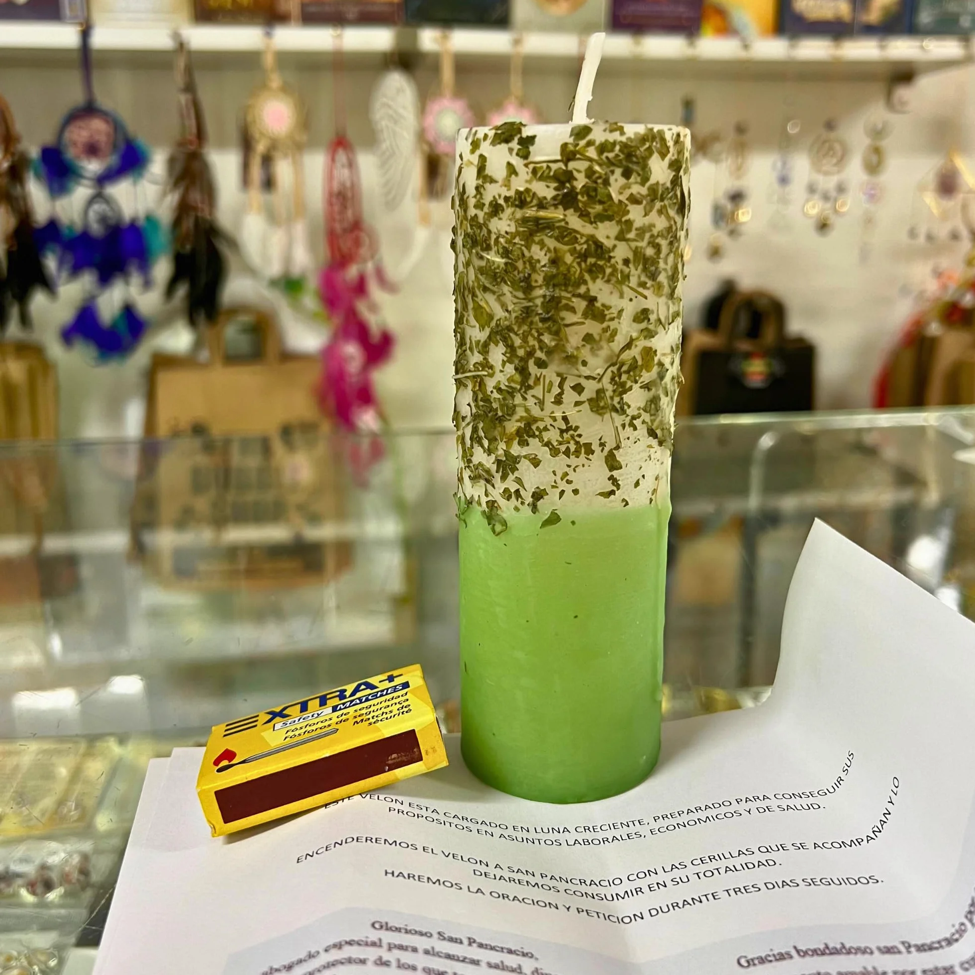 Vela Ritualizada San Pancracio para Salud y Trabajo con Oración y Cerillas