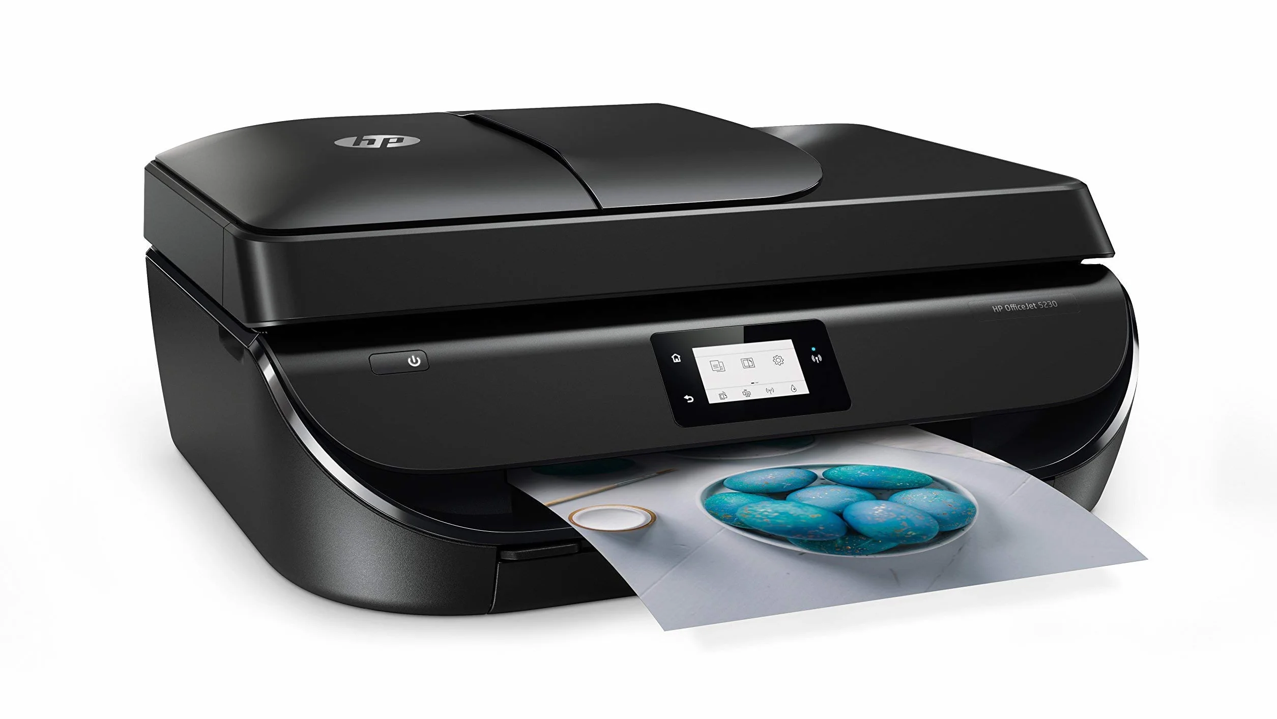 HP Officejet 5230 – Impresora multifunción inalámbrica (tinta, Wi-Fi, copiar, escanear, impresión a doble cara, 1200 x 1200 ppp, 10 ppm), color negro