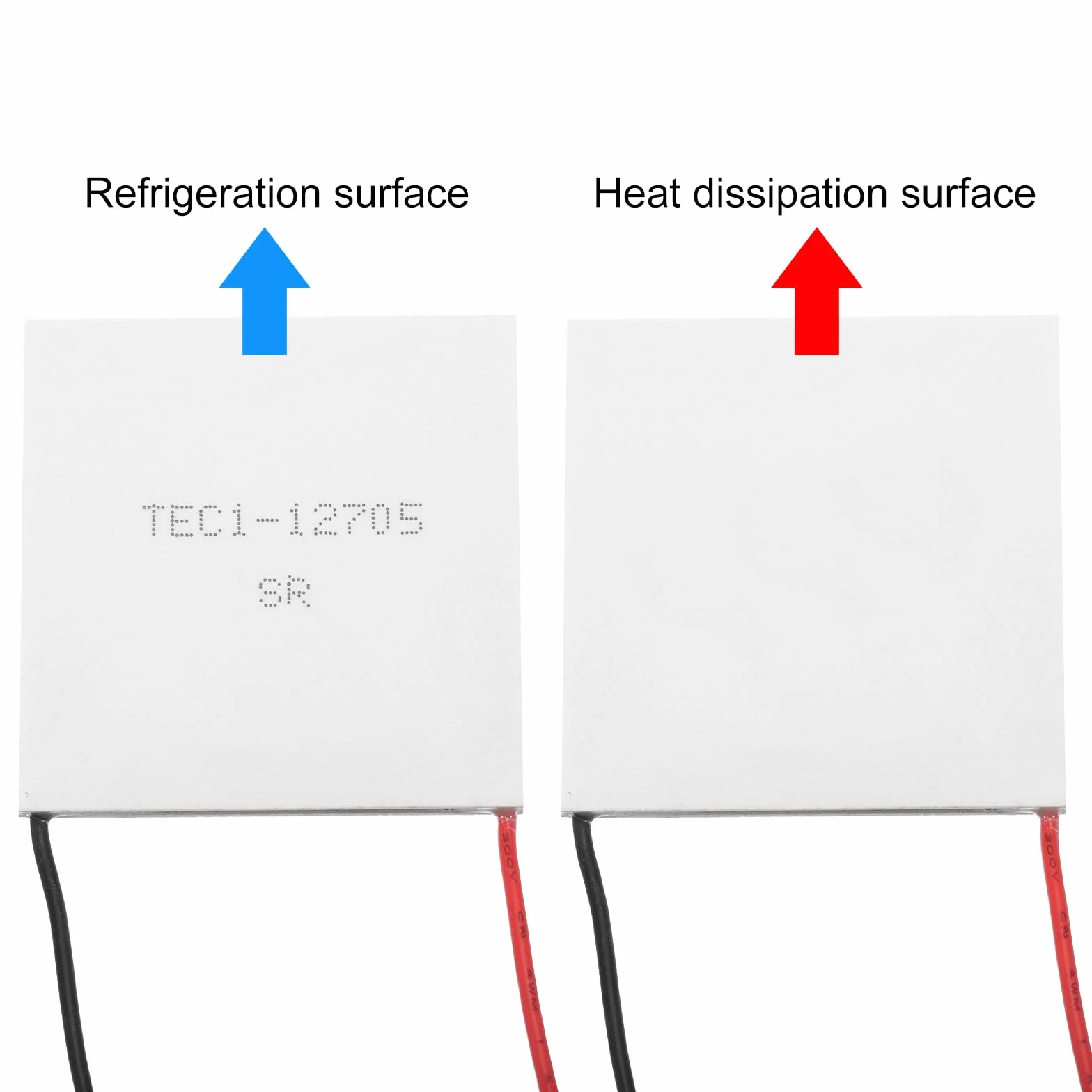 QUARKZMAN Tabletas de Refrigeración Semiconductoras Tec1-12705 15.8V 5A 43W Disipador de Calor Módulo de Placa de Enfriamiento Termoeléctrico 50x50mm