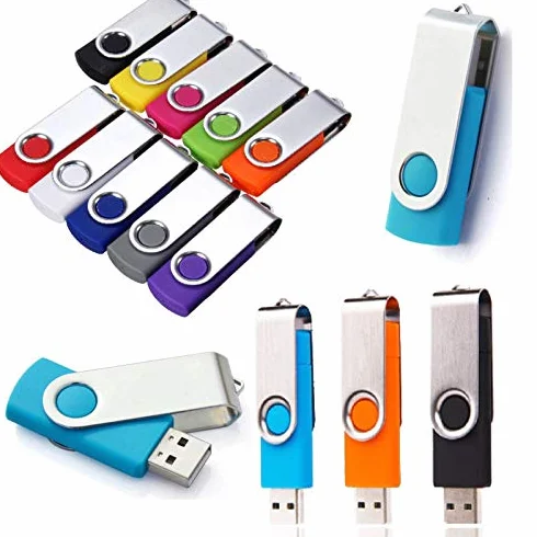 Capacidad real – lote (10 unidades) unidad flash USB de capacidad real memoria stick pulgar pen disco (7 colores) (10 x 32 GB, negro)
