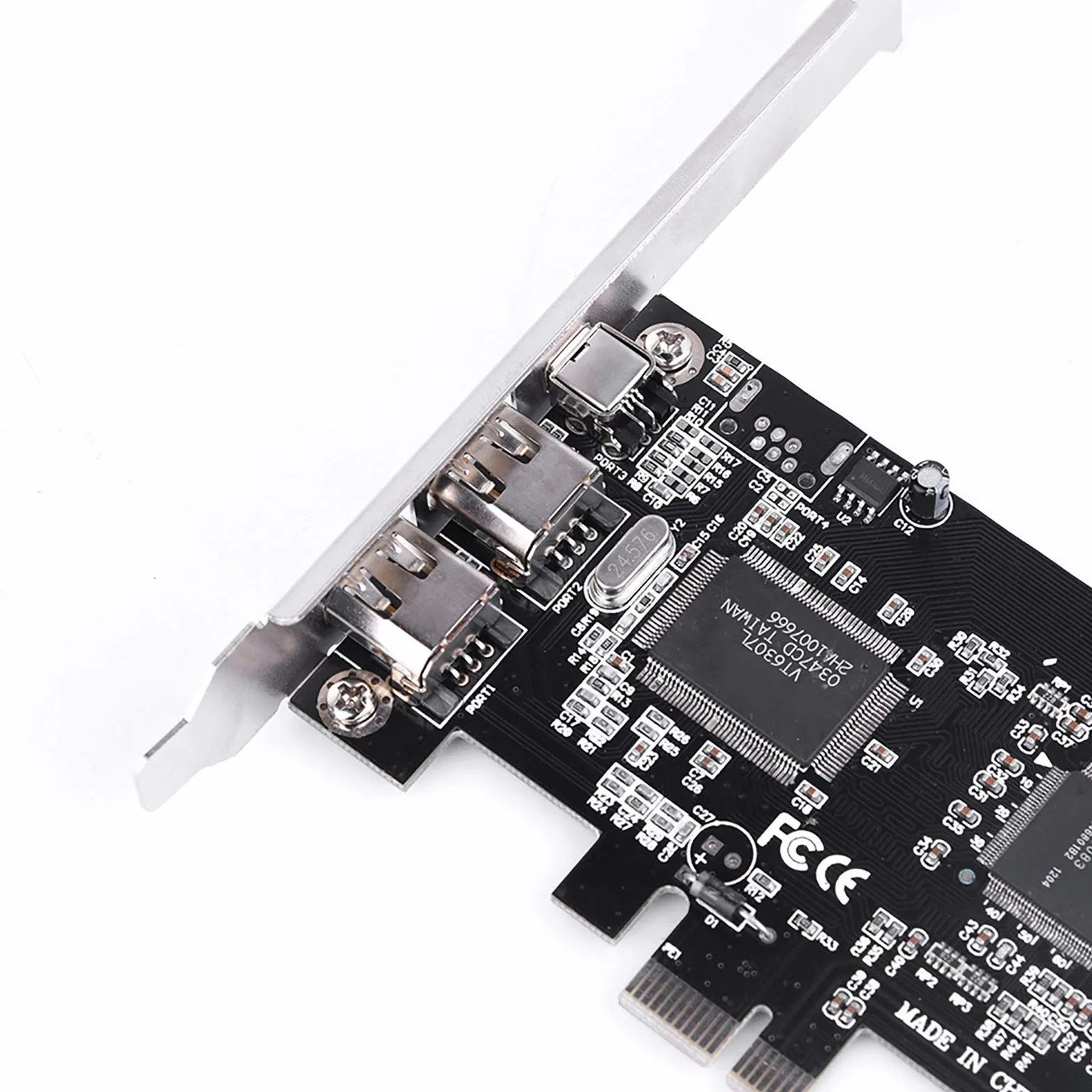 Tarjeta PCI-Express, PCI-E PCI Express FireWire 1394a Controlador IEEE 1394 con cable Firewire Cable controlador 800Mbps - 1394-1995 para bus serie de alto rendimiento