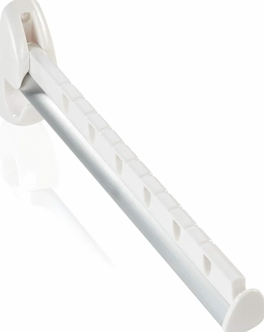 Leifheit Airette Soporte de Perchas de Pared Plegable de Aluminio para Interior y Exterior