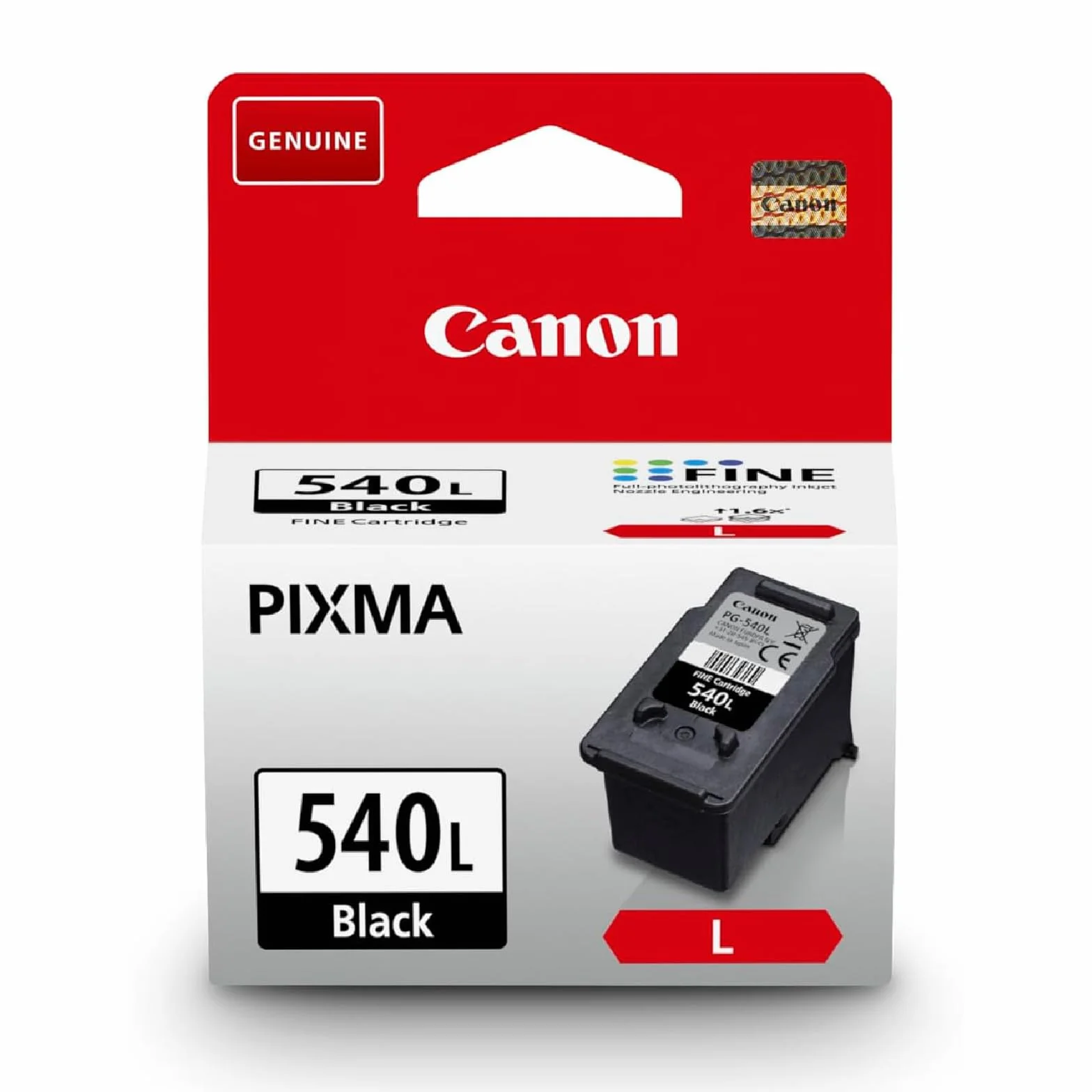 Canon Ink - Cartucho de Tinta Negro Original de Alto Rendimiento PG-540L - Imprime hasta 300 páginas A4 (1 x Cartucho) - Compatible con impresoras PIXMA