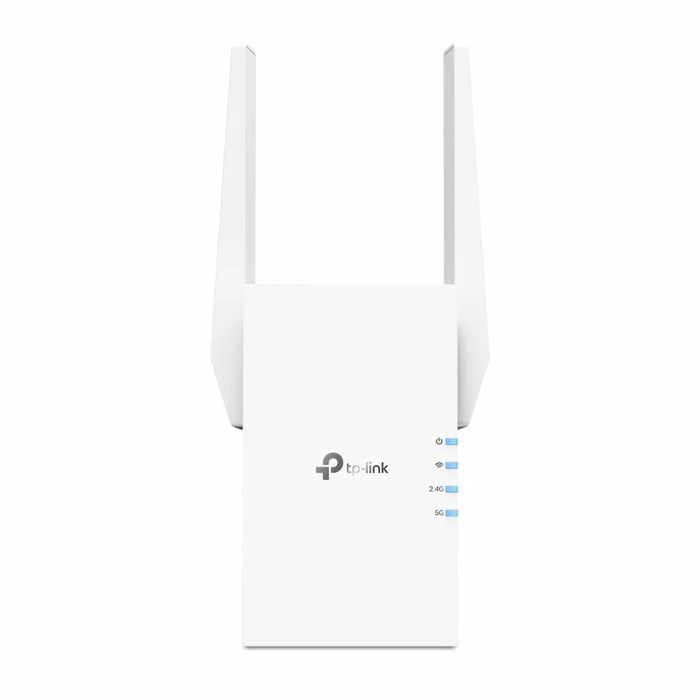 TP-Link RE705X - Repetidor Wi-Fi 6, Dual Band AX3000, Extensor de Cobertura Mesh con EasyMesh, Puerto Gigabit Ethernet y App Tether, Blanco