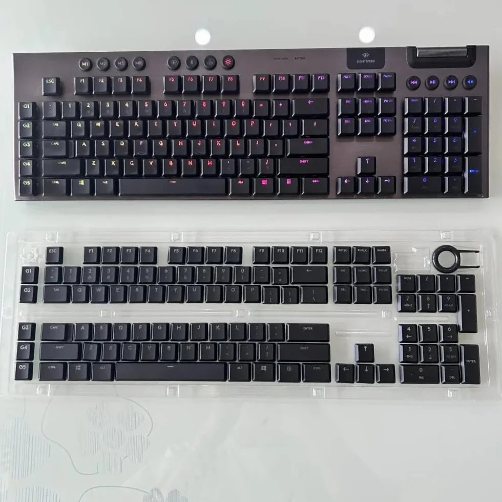 Teclas de repuesto antideslizantes compatibles con teclados mecánicos Logitech G915G913 G815G813TKL, teclas g915