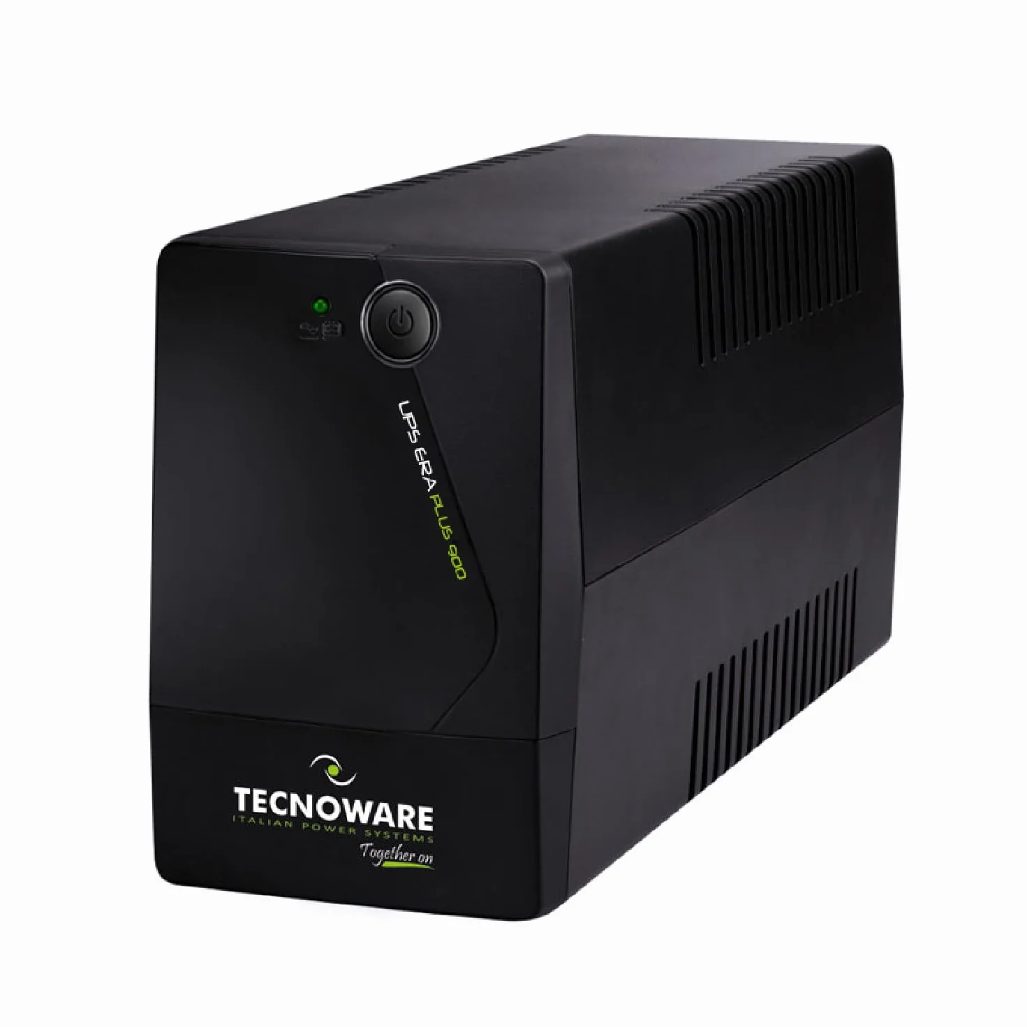 Tecnoware Power Systems UPS 900VA para PC/Modem, NO Gaming/Consola, SAI ERA PLUS, 2 Schuko, protege de apagones y picos de tensión PC, módem, videovigilancia, TPV, NAS, POS