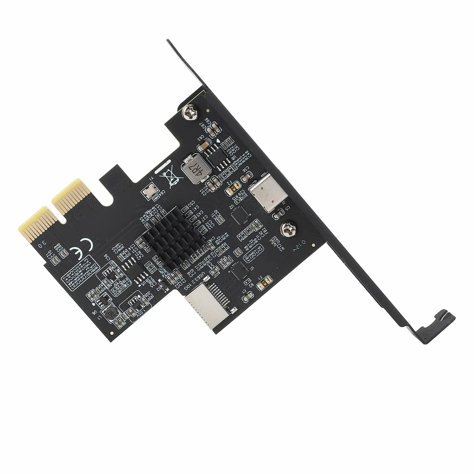 SENECESLI Tarjeta de Expansión PCIe de 10Gbit / ST Type C y Tipo E con Diseño de Interfaz Multi de ASMEDIA ASM3142 ASM3142 para Diferentes Dispositivos USB, Enchufe y Reproducción