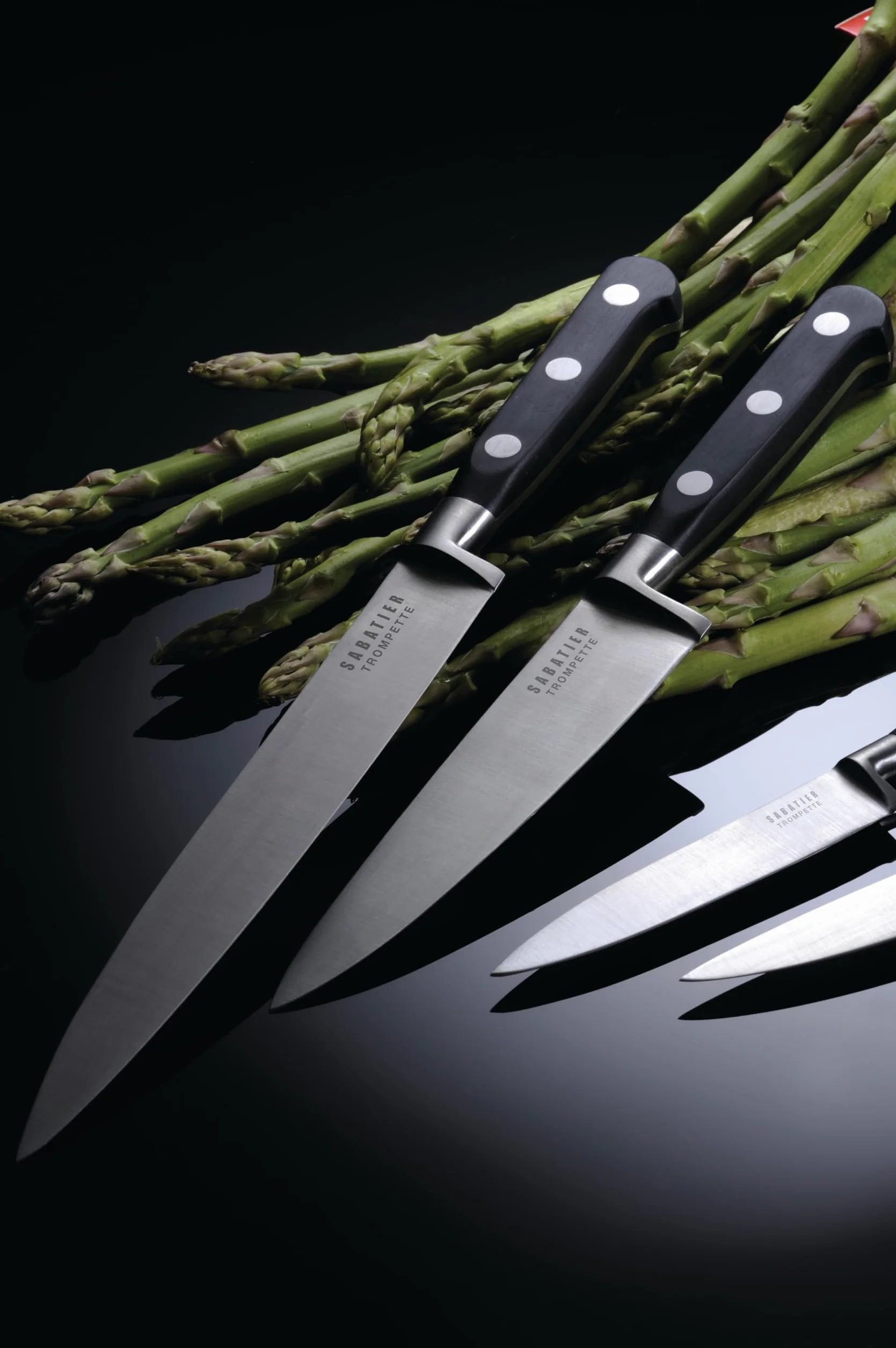 Richardson Sheffield Sabatier Trompette Cuchillo de pelar acero negro